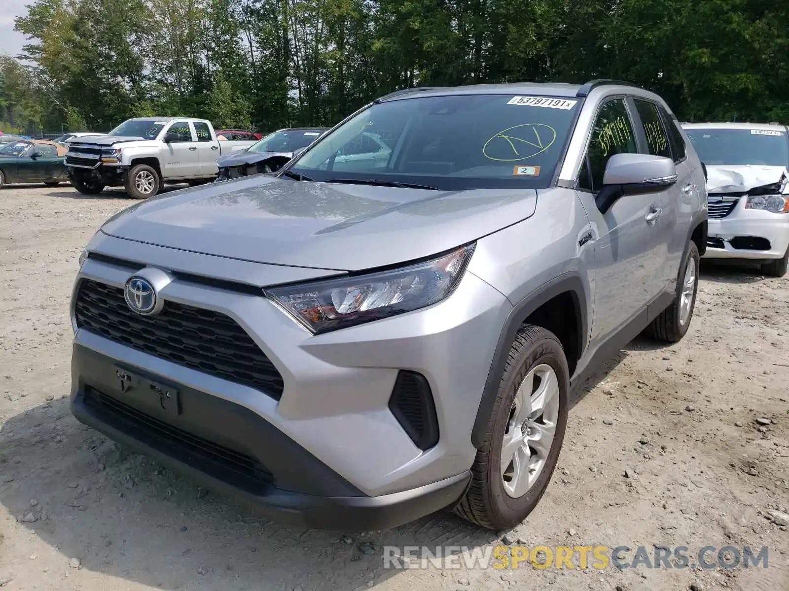 2 Photograph of a damaged car 2T3M6RFV5MW018633 TOYOTA RAV4 2021