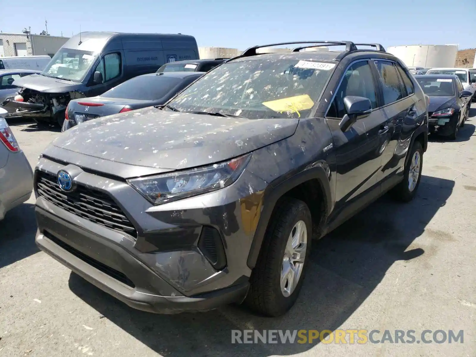 2 Photograph of a damaged car 2T3M6RFVXMW019275 TOYOTA RAV4 2021