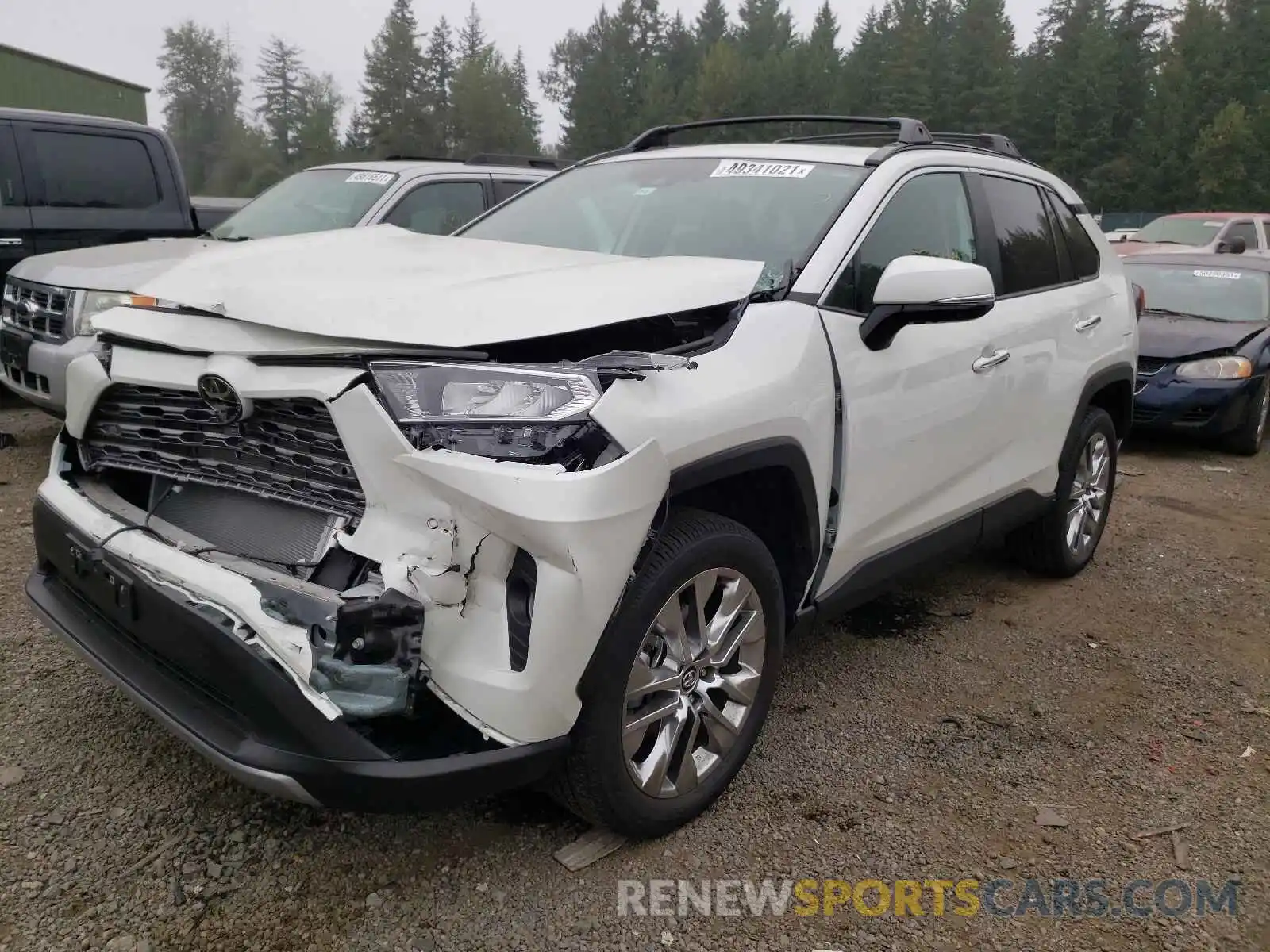 2 Photograph of a damaged car 2T3N1RFV3MW142953 TOYOTA RAV4 2021