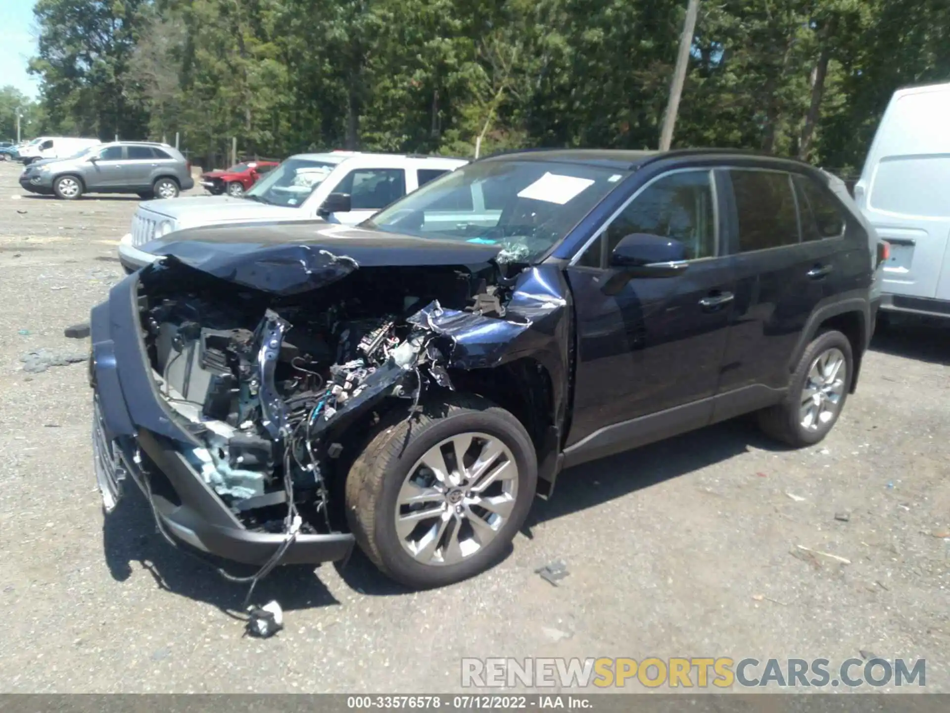 2 Photograph of a damaged car 2T3N1RFV4MW188971 TOYOTA RAV4 2021