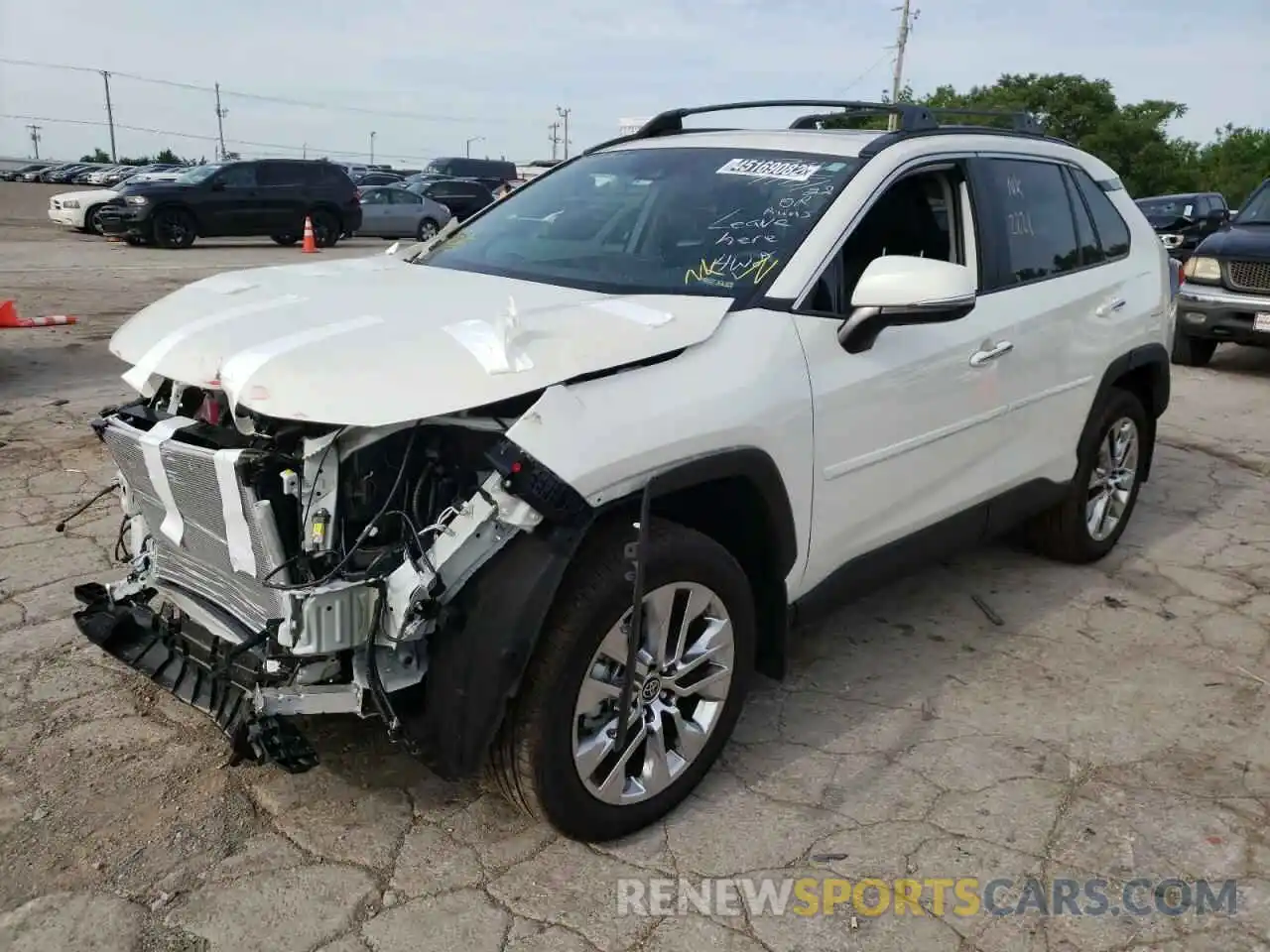 2 Photograph of a damaged car 2T3N1RFV4MW227641 TOYOTA RAV4 2021