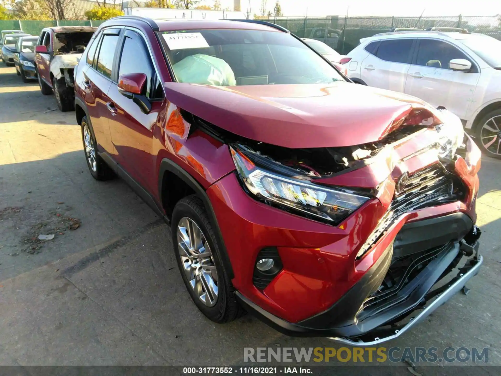 1 Photograph of a damaged car 2T3N1RFV5MW209259 TOYOTA RAV4 2021