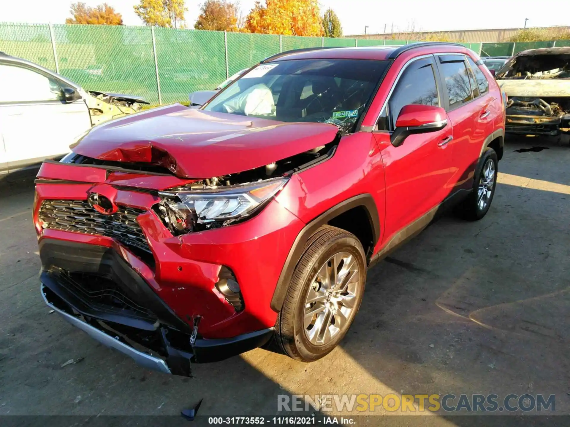 2 Photograph of a damaged car 2T3N1RFV5MW209259 TOYOTA RAV4 2021