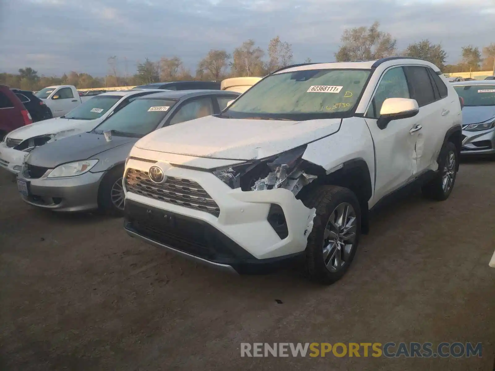 2 Photograph of a damaged car 2T3N1RFV7MW165930 TOYOTA RAV4 2021