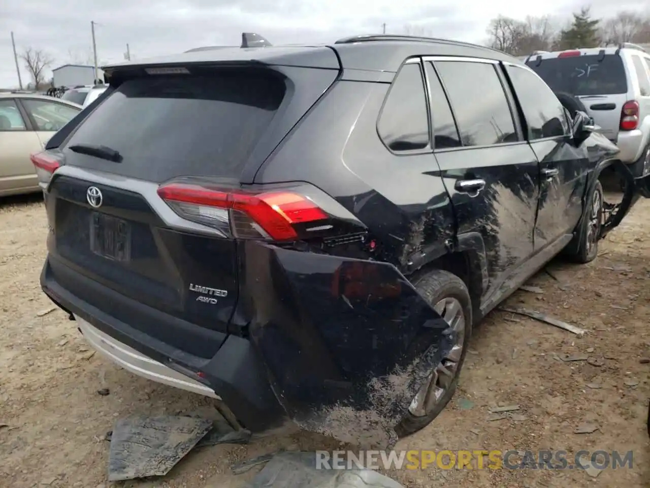 4 Photograph of a damaged car 2T3N1RFV9MW173656 TOYOTA RAV4 2021