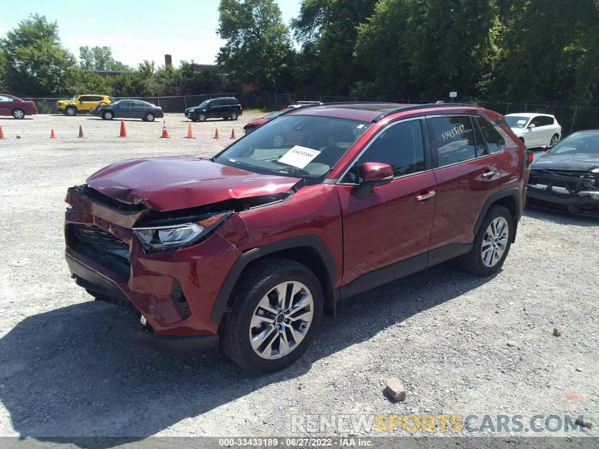 2 Photograph of a damaged car 2T3N1RFV9MW191431 TOYOTA RAV4 2021