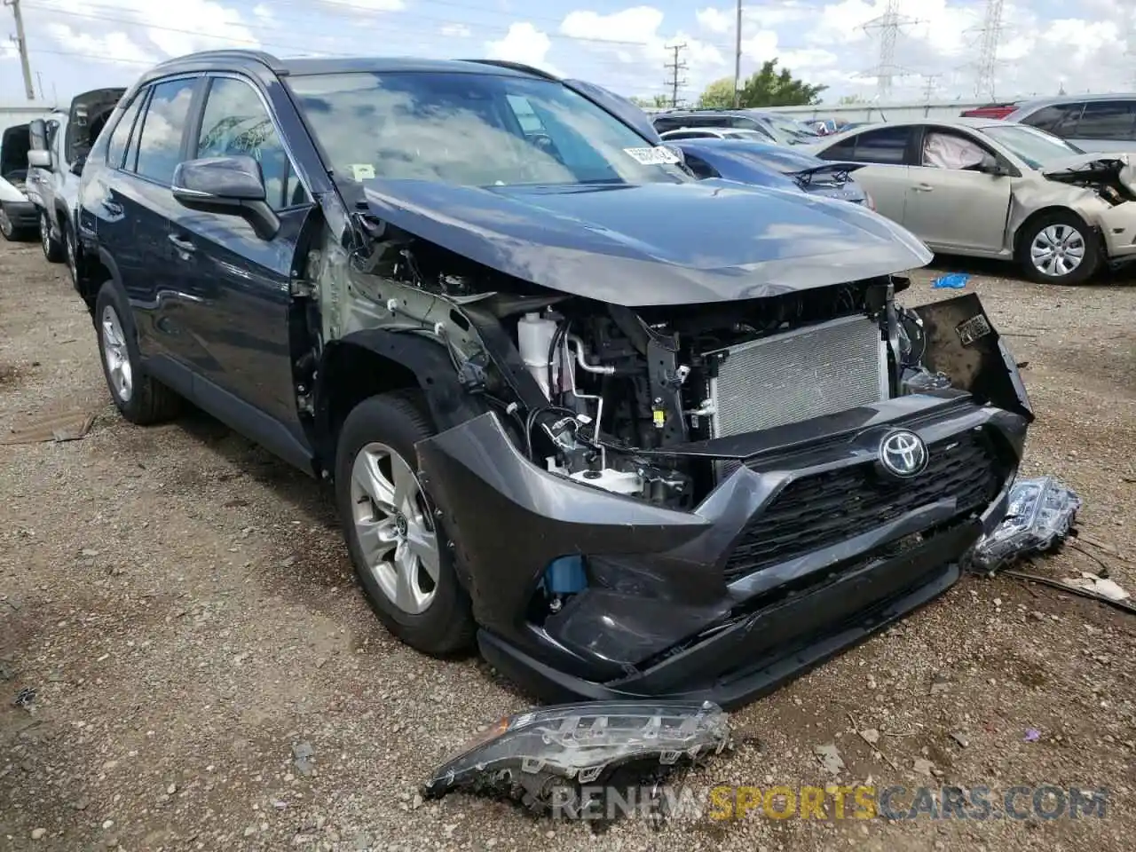 1 Photograph of a damaged car 2T3P1RFV0MC255785 TOYOTA RAV4 2021