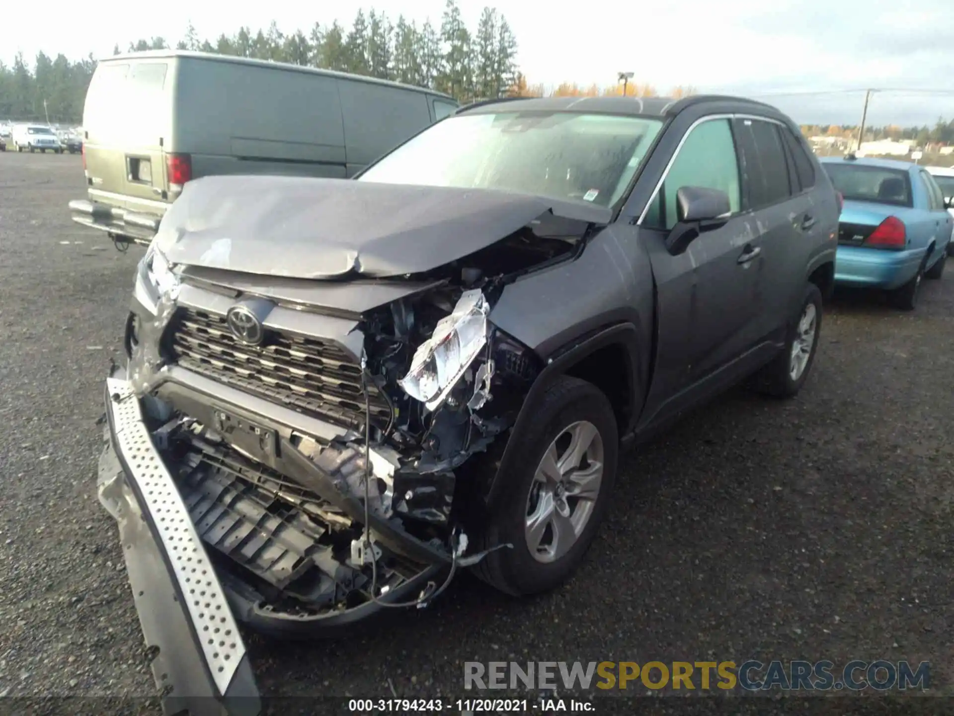 2 Photograph of a damaged car 2T3P1RFV0MW158892 TOYOTA RAV4 2021