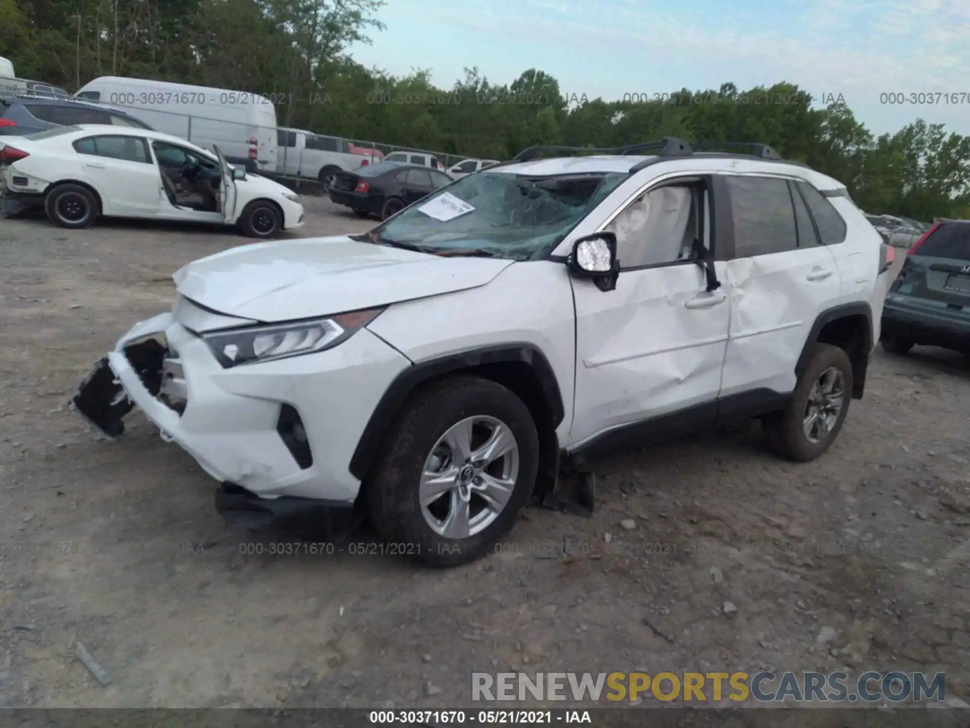 2 Фотография поврежденного автомобиля 2T3P1RFV0MW168001 TOYOTA RAV4 2021