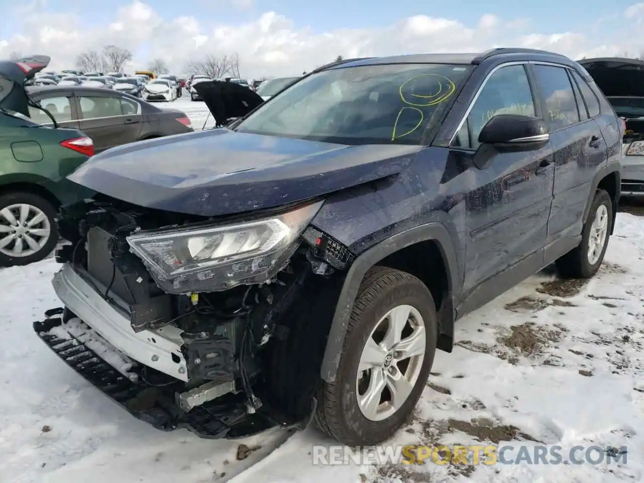 2 Photograph of a damaged car 2T3P1RFV0MW171030 TOYOTA RAV4 2021