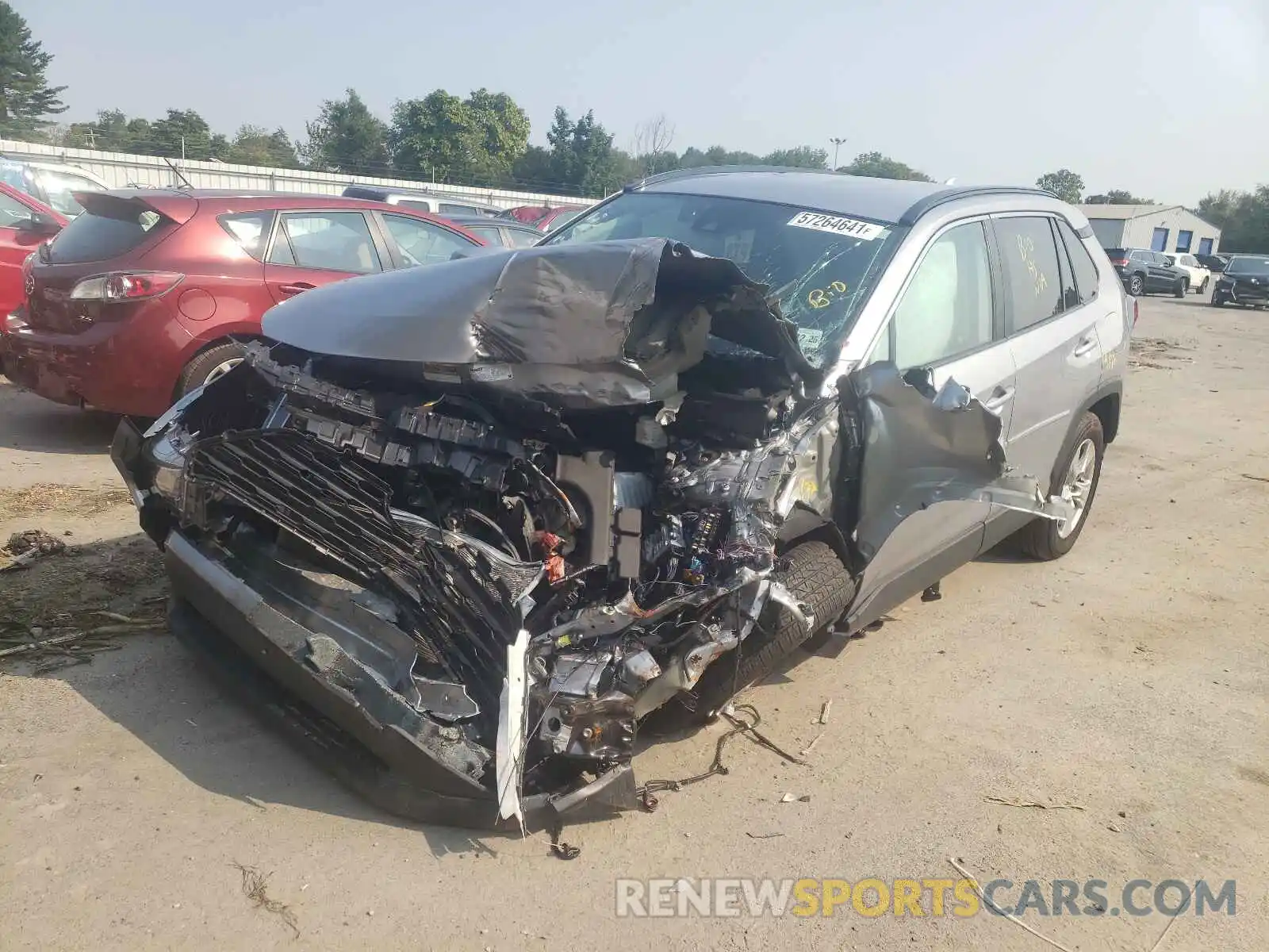 2 Photograph of a damaged car 2T3P1RFV1MC166923 TOYOTA RAV4 2021