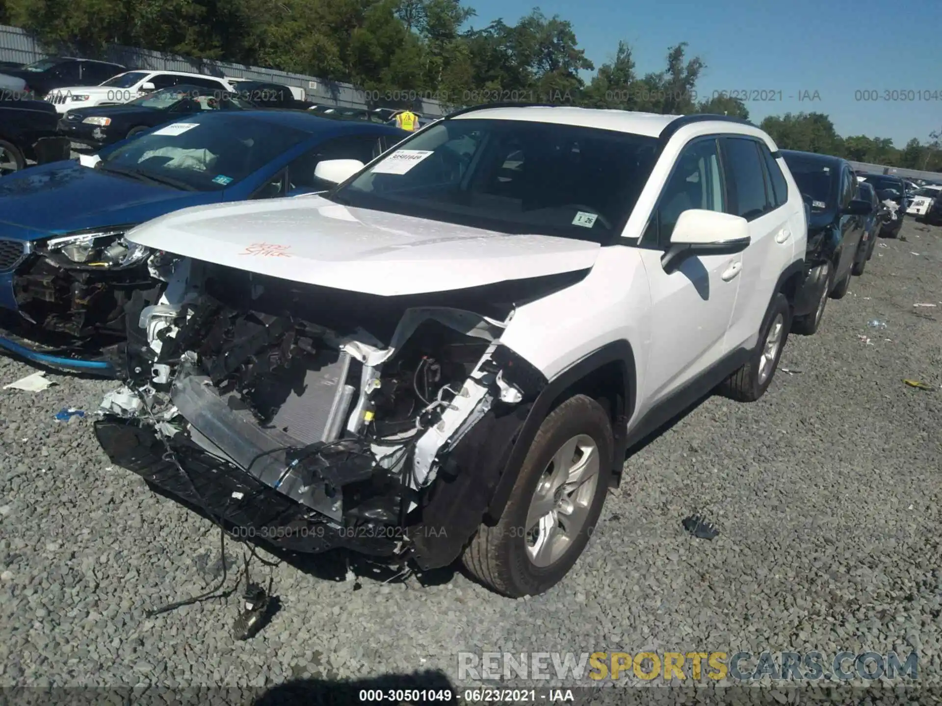 2 Photograph of a damaged car 2T3P1RFV1MC172611 TOYOTA RAV4 2021