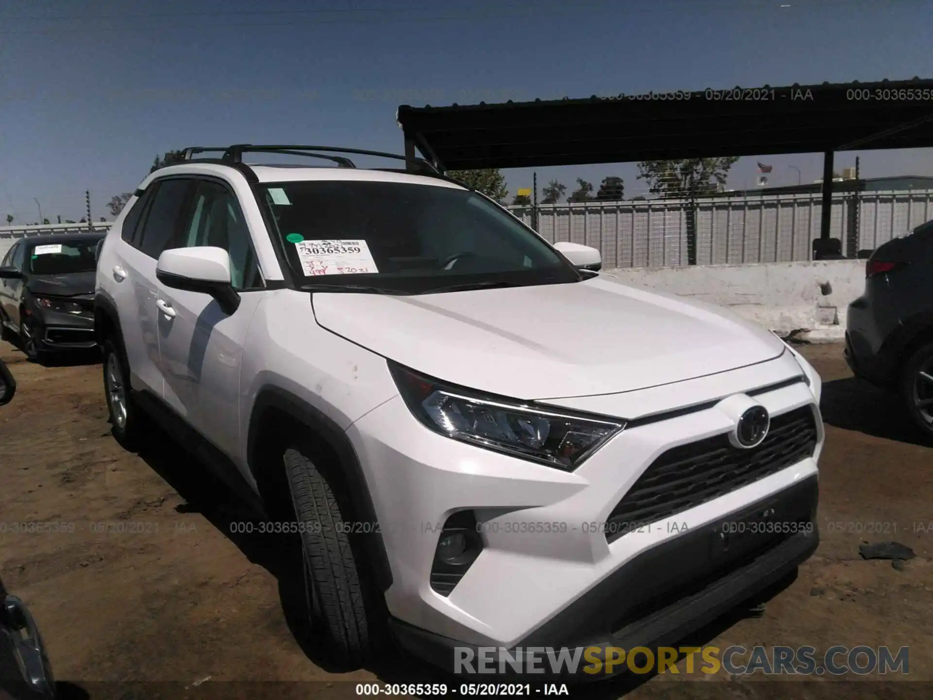 1 Фотография поврежденного автомобиля 2T3P1RFV1MC208216 TOYOTA RAV4 2021