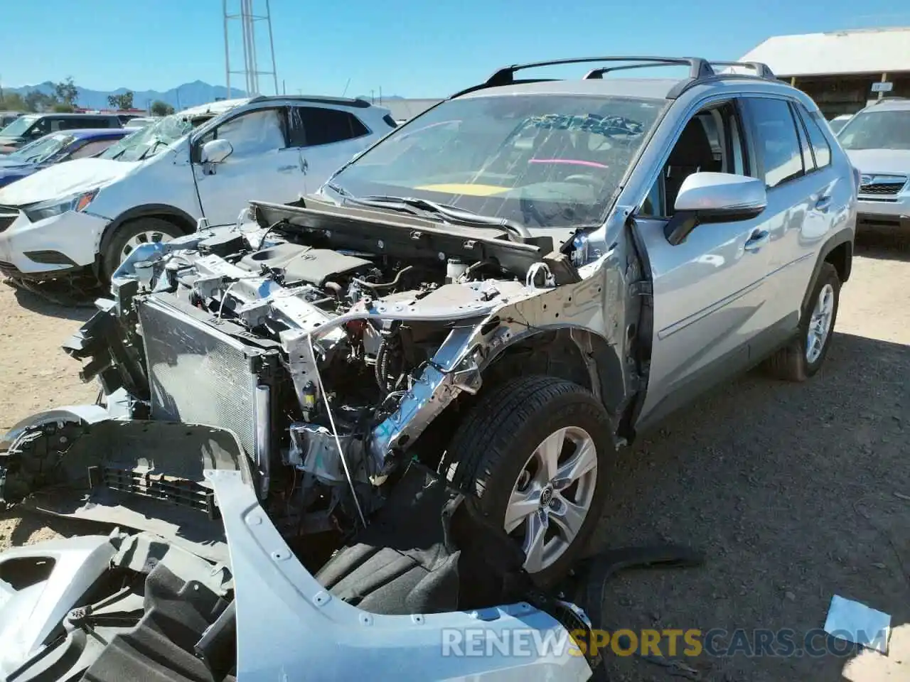 2 Photograph of a damaged car 2T3P1RFV1MC236534 TOYOTA RAV4 2021