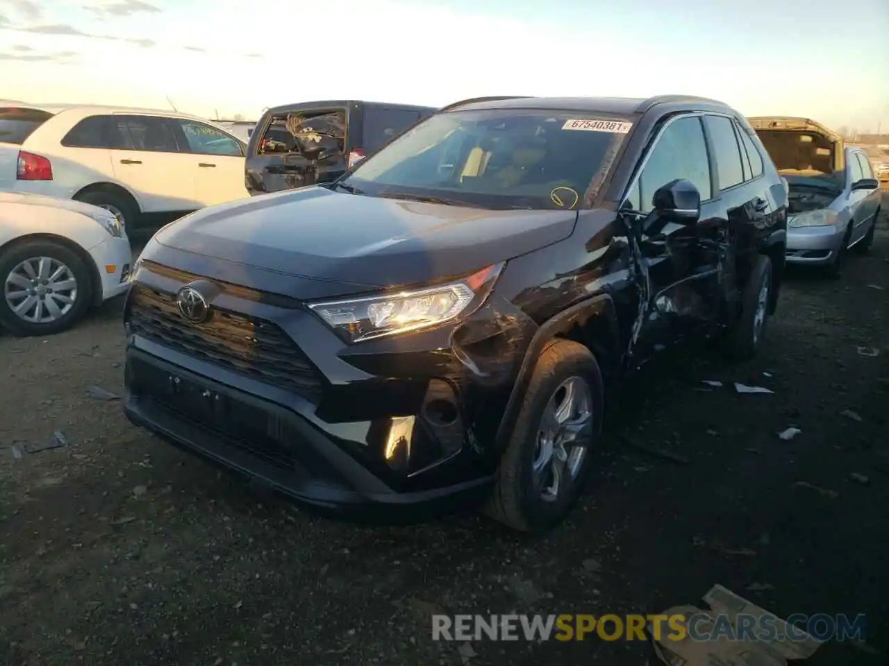 2 Photograph of a damaged car 2T3P1RFV1MC237408 TOYOTA RAV4 2021