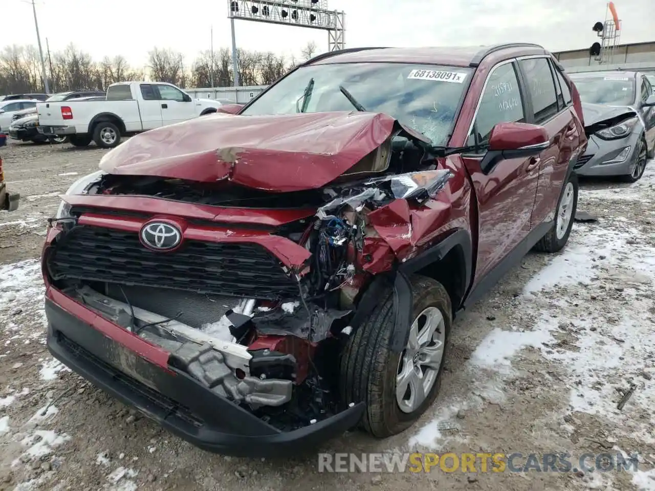 2 Photograph of a damaged car 2T3P1RFV1MW148999 TOYOTA RAV4 2021