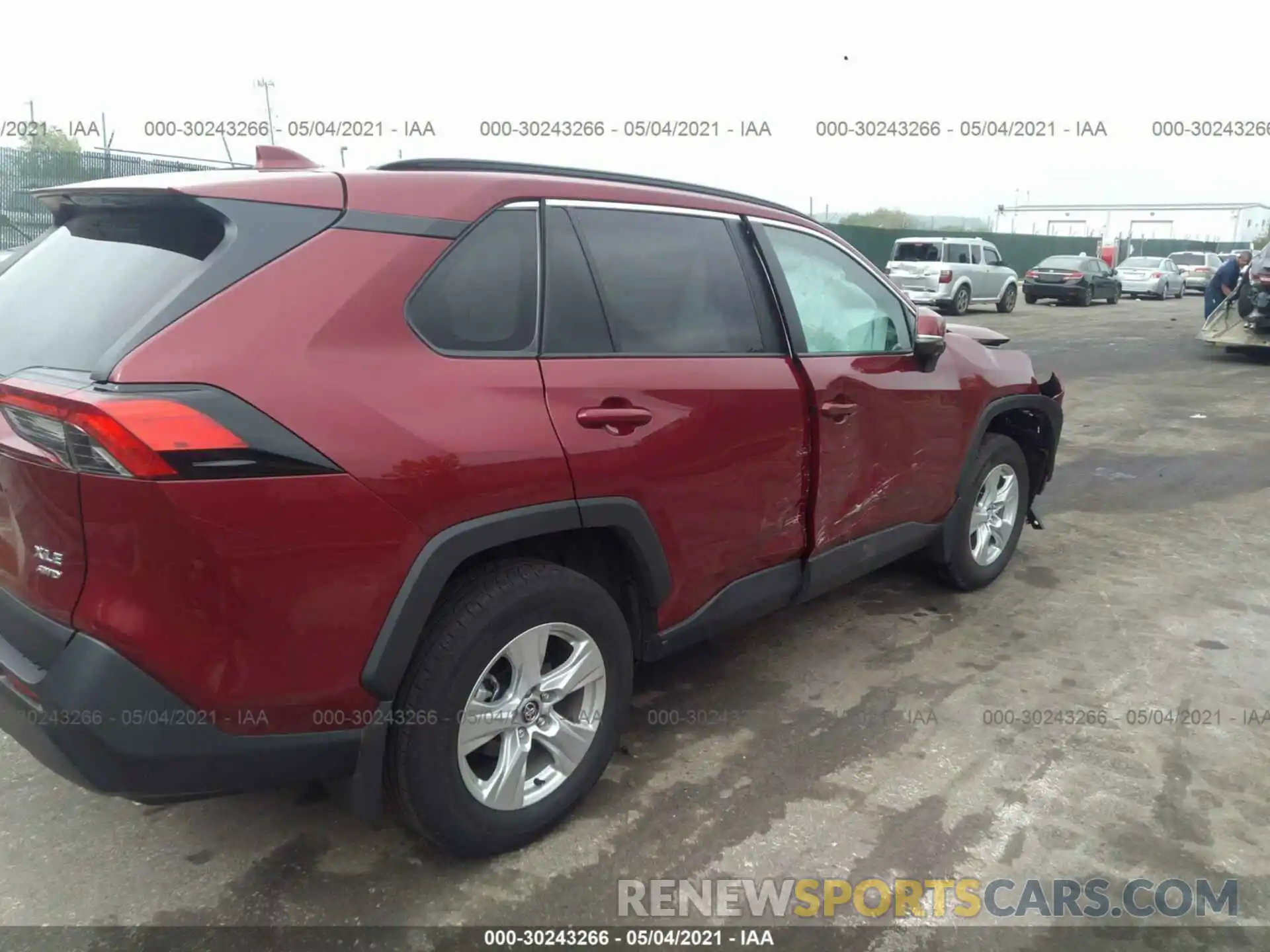 4 Фотография поврежденного автомобиля 2T3P1RFV1MW150090 TOYOTA RAV4 2021