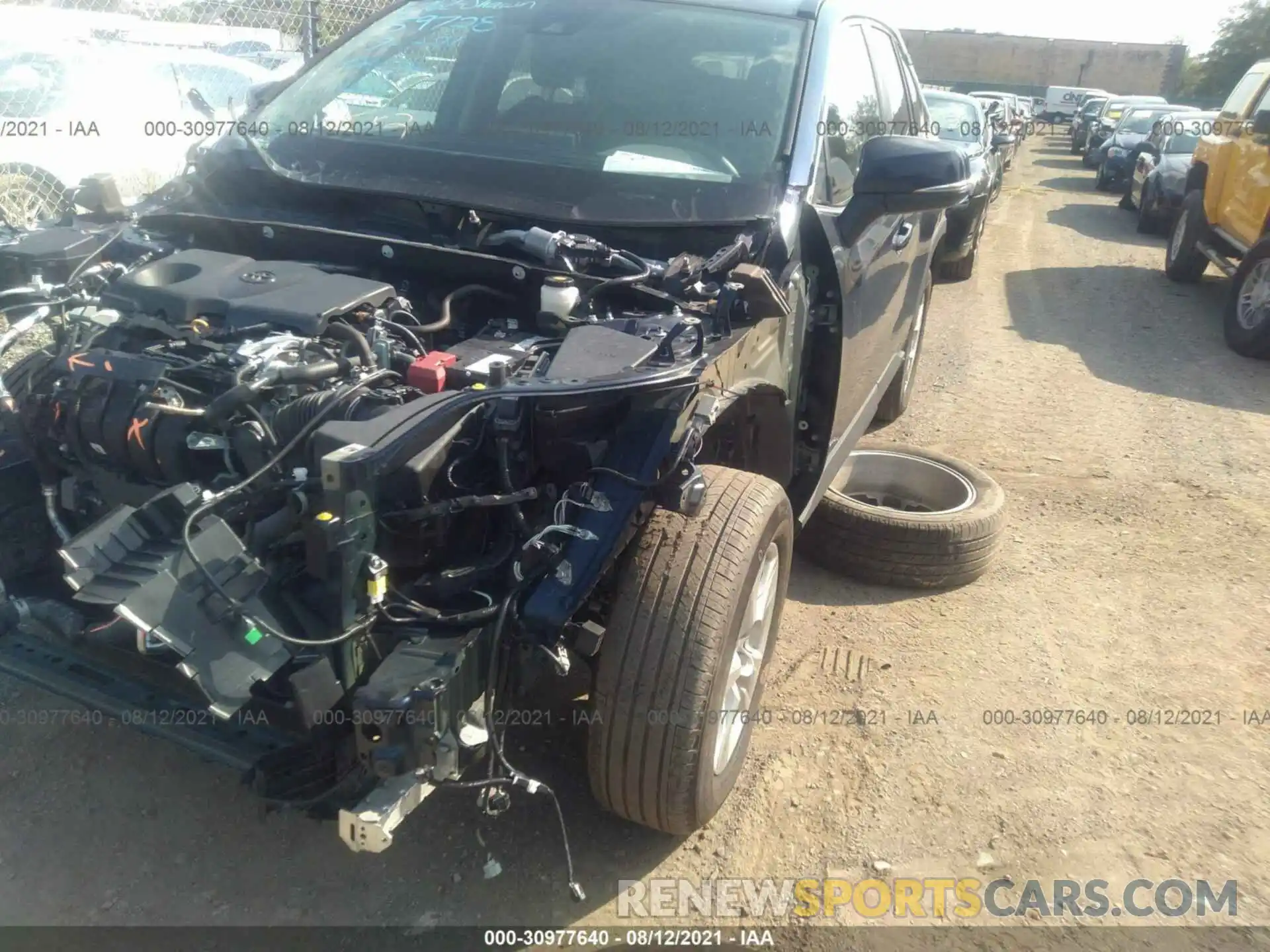 2 Фотография поврежденного автомобиля 2T3P1RFV1MW154124 TOYOTA RAV4 2021