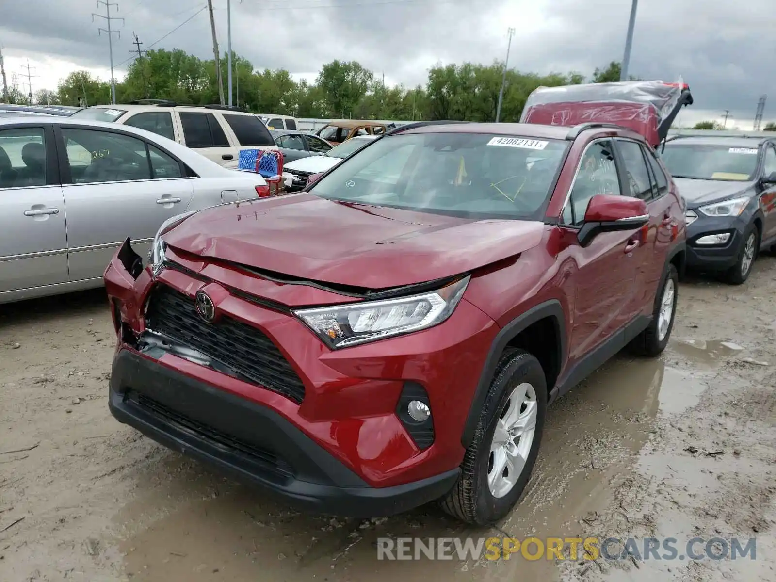 2 Photograph of a damaged car 2T3P1RFV1MW154429 TOYOTA RAV4 2021