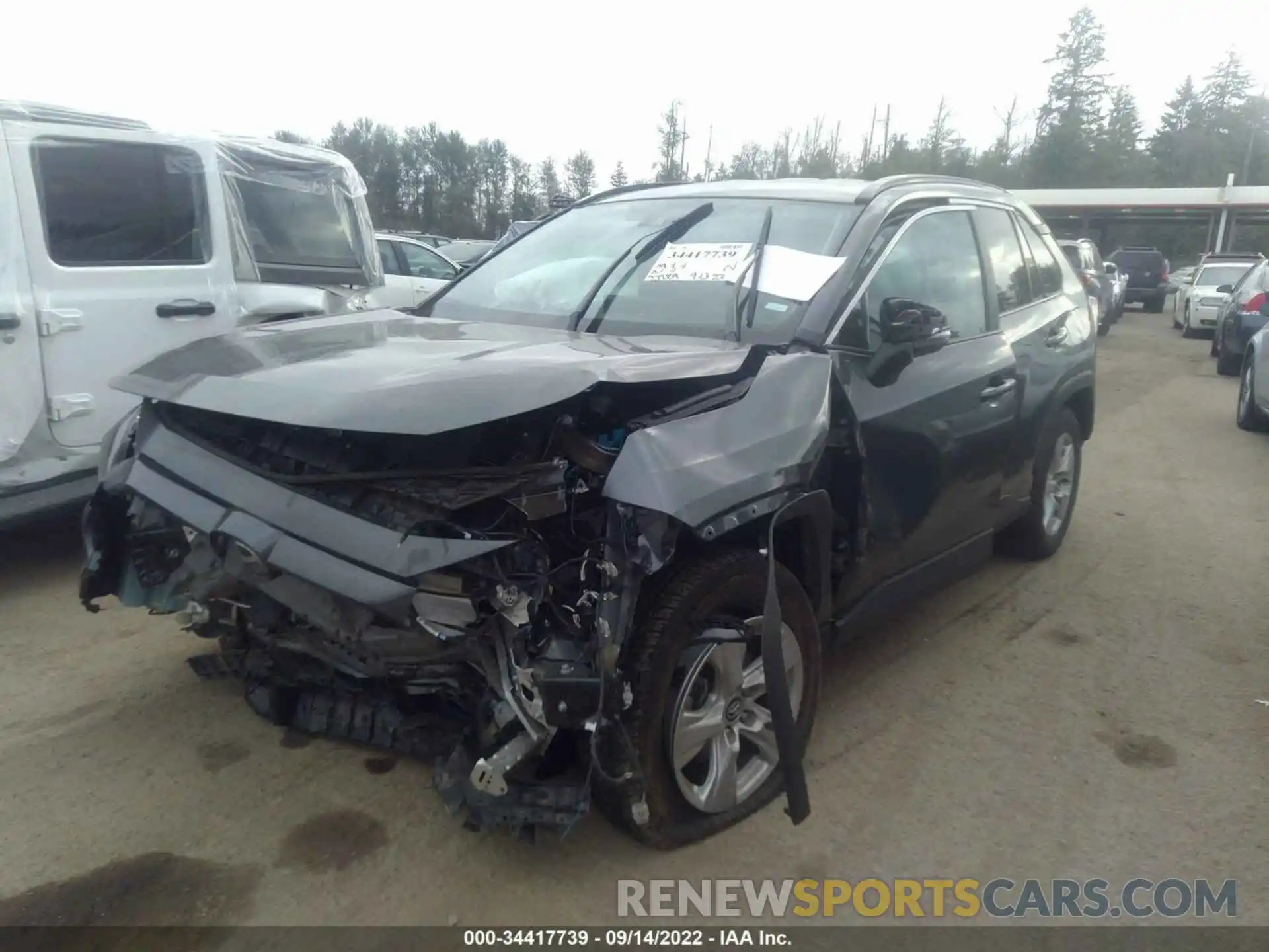 2 Photograph of a damaged car 2T3P1RFV1MW161932 TOYOTA RAV4 2021