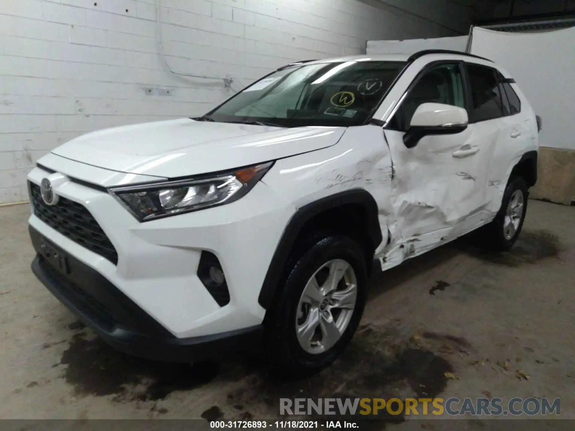 2 Photograph of a damaged car 2T3P1RFV1MW170601 TOYOTA RAV4 2021