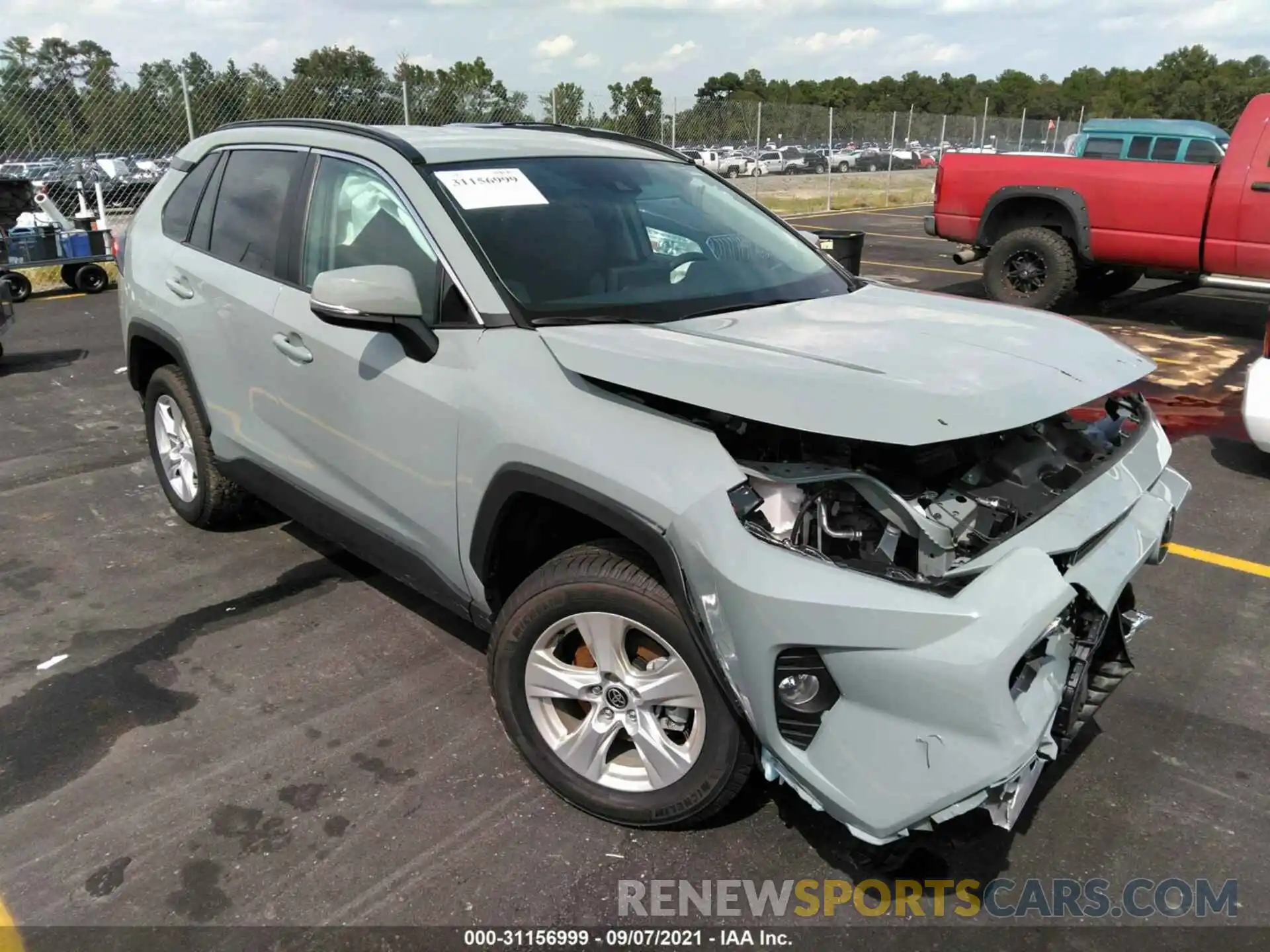 1 Photograph of a damaged car 2T3P1RFV1MW172929 TOYOTA RAV4 2021