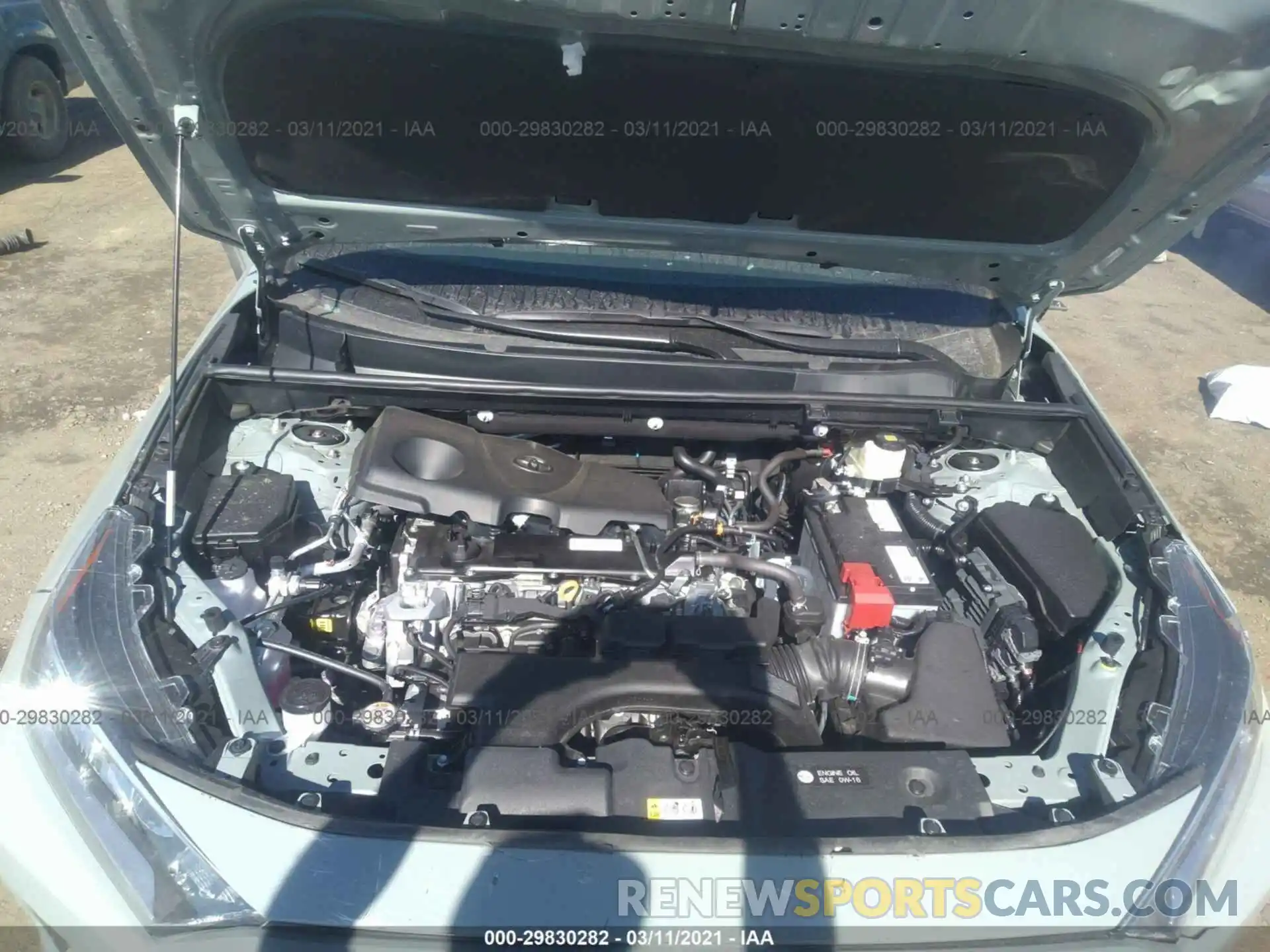 10 Фотография поврежденного автомобиля 2T3P1RFV1MW178231 TOYOTA RAV4 2021