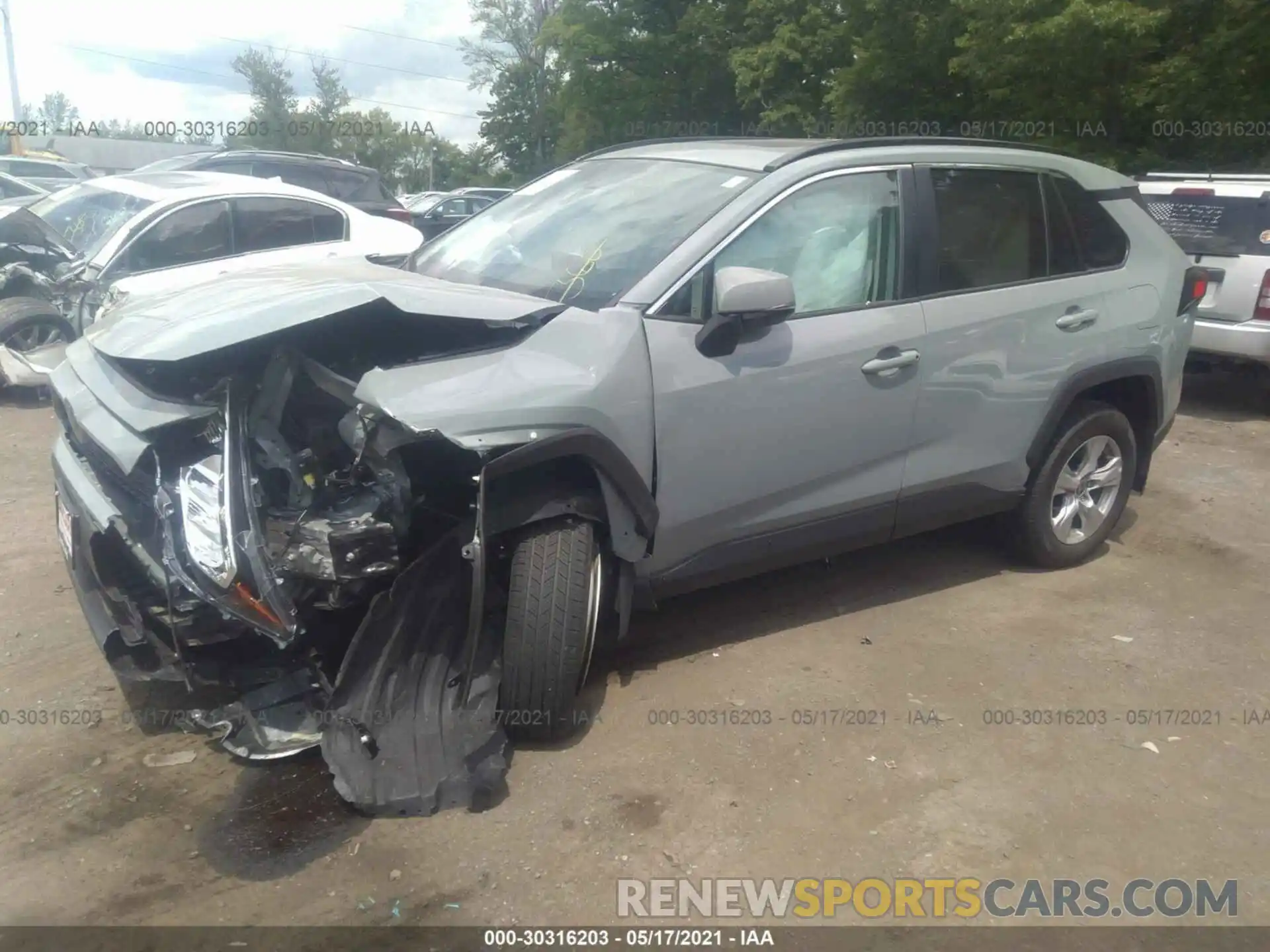 2 Photograph of a damaged car 2T3P1RFV1MW179752 TOYOTA RAV4 2021