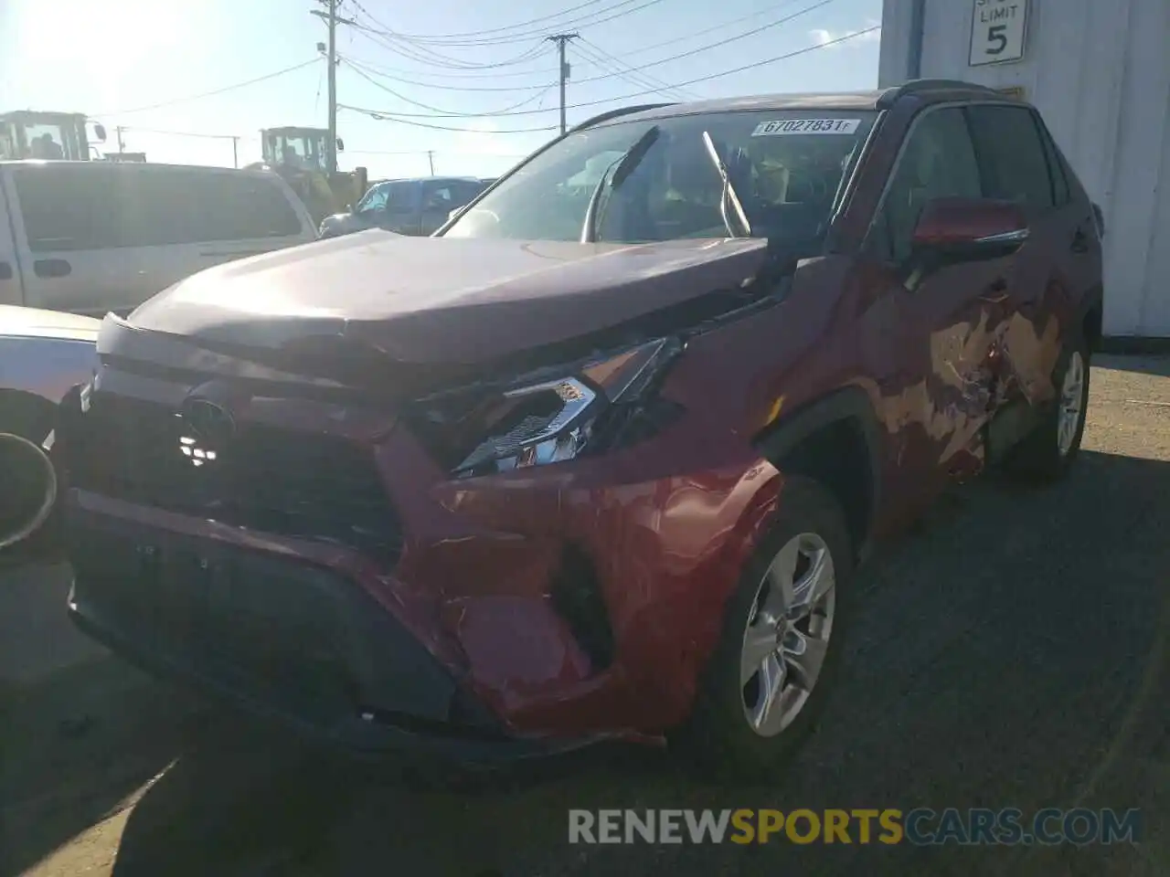 2 Photograph of a damaged car 2T3P1RFV1MW192064 TOYOTA RAV4 2021