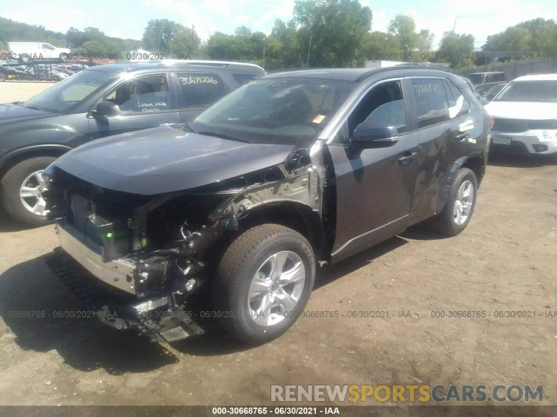 2 Photograph of a damaged car 2T3P1RFV1MW194154 TOYOTA RAV4 2021