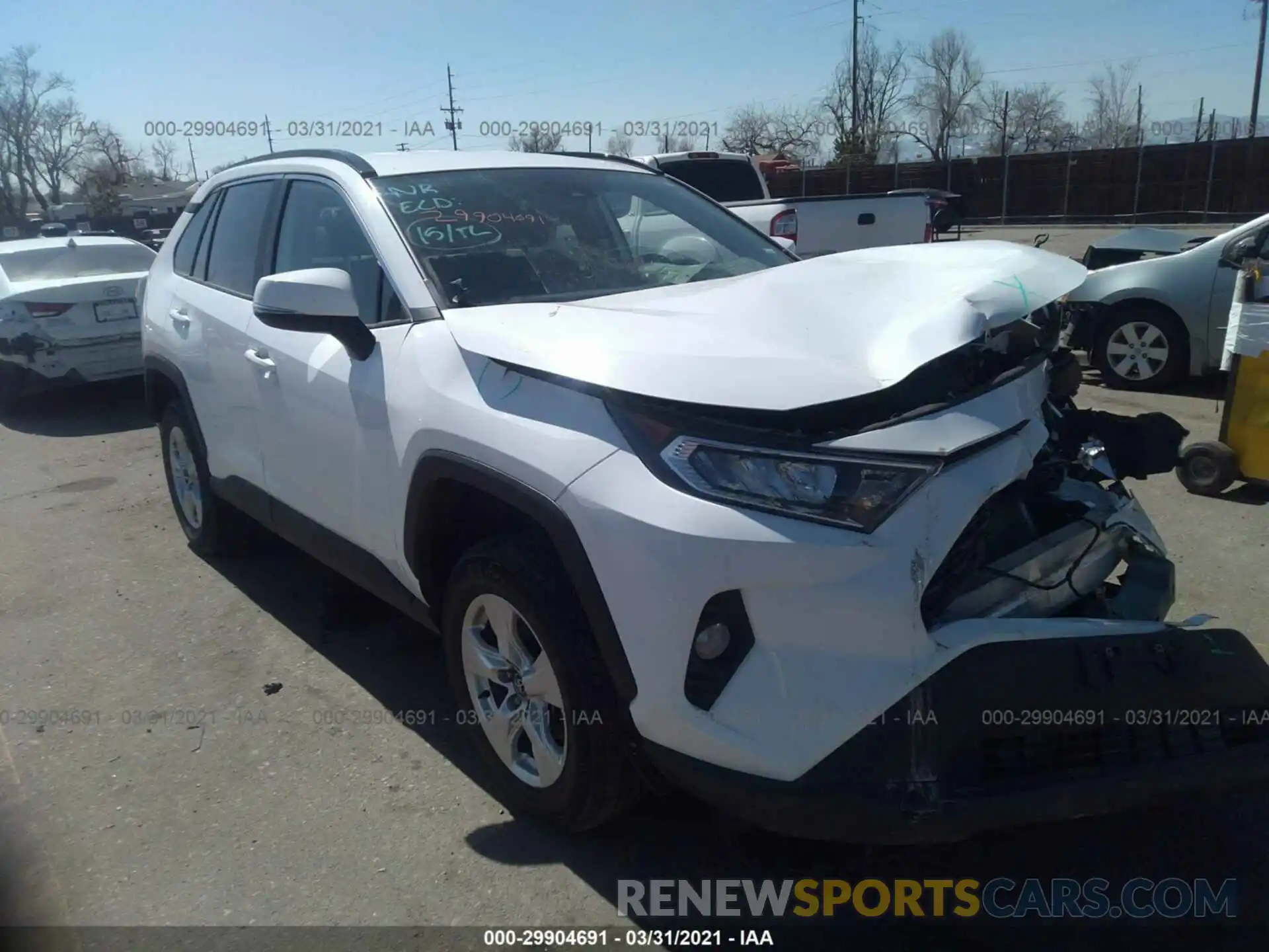 1 Photograph of a damaged car 2T3P1RFV2MC151962 TOYOTA RAV4 2021