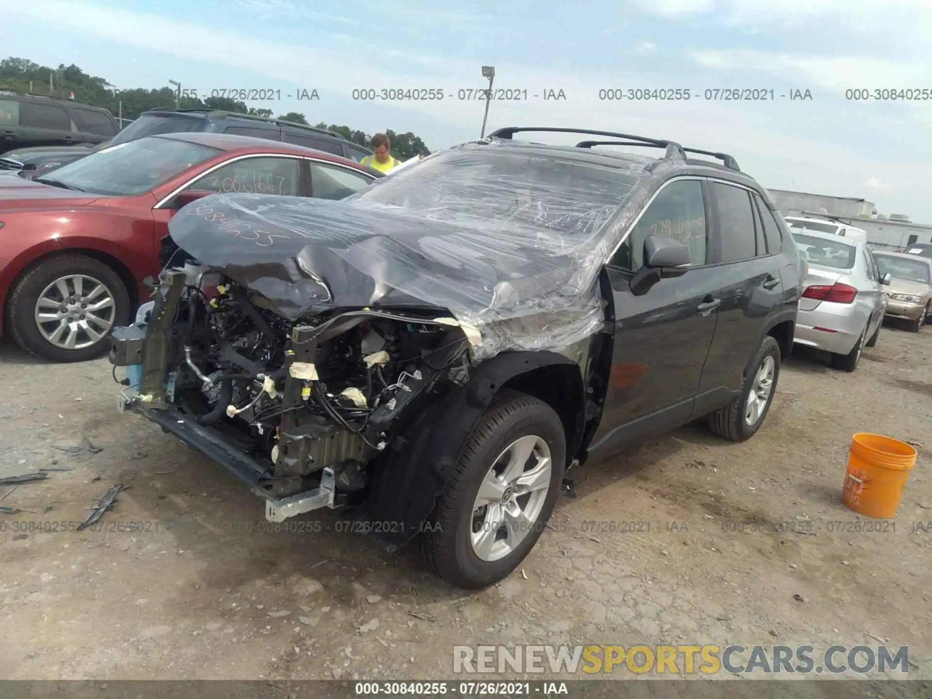 2 Фотография поврежденного автомобиля 2T3P1RFV2MC212419 TOYOTA RAV4 2021