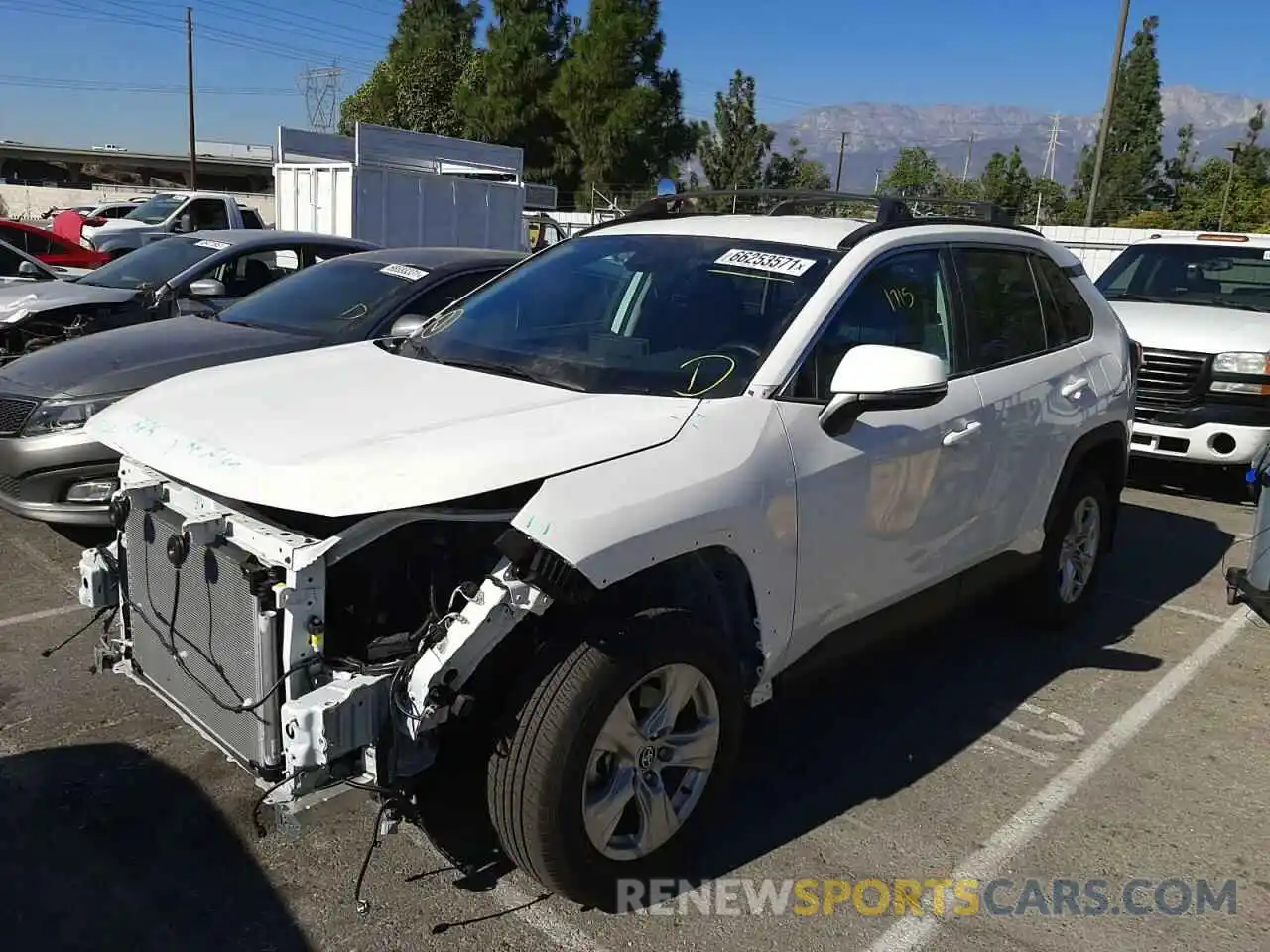 2 Photograph of a damaged car 2T3P1RFV2MC219726 TOYOTA RAV4 2021