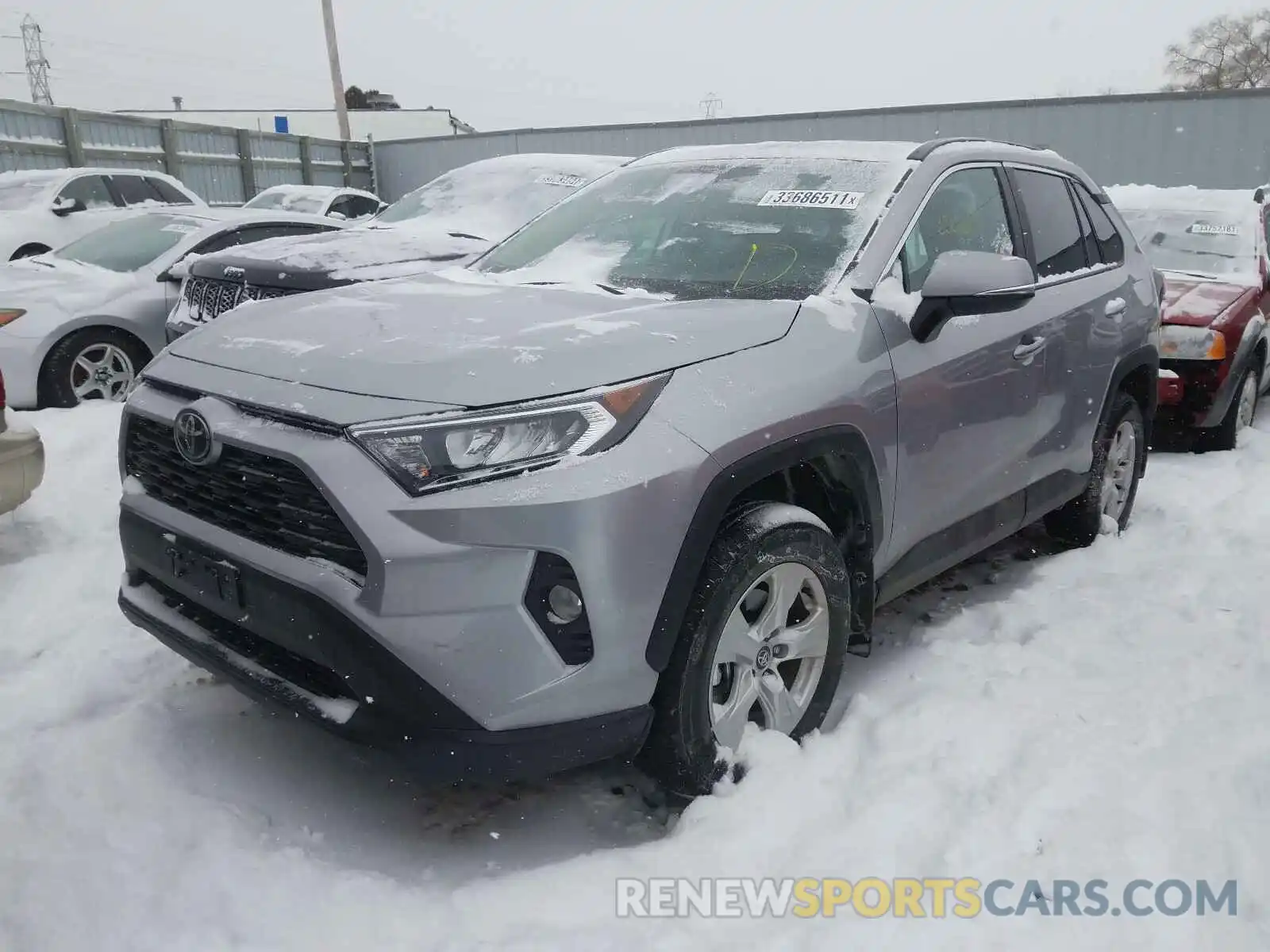 2 Photograph of a damaged car 2T3P1RFV2MW143956 TOYOTA RAV4 2021