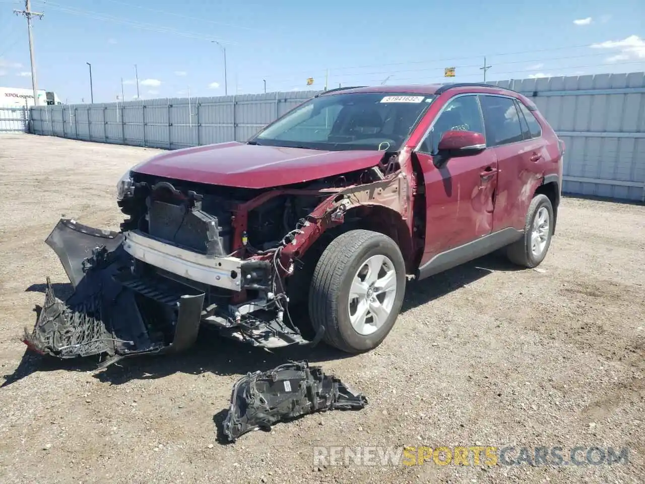 2 Photograph of a damaged car 2T3P1RFV2MW151457 TOYOTA RAV4 2021