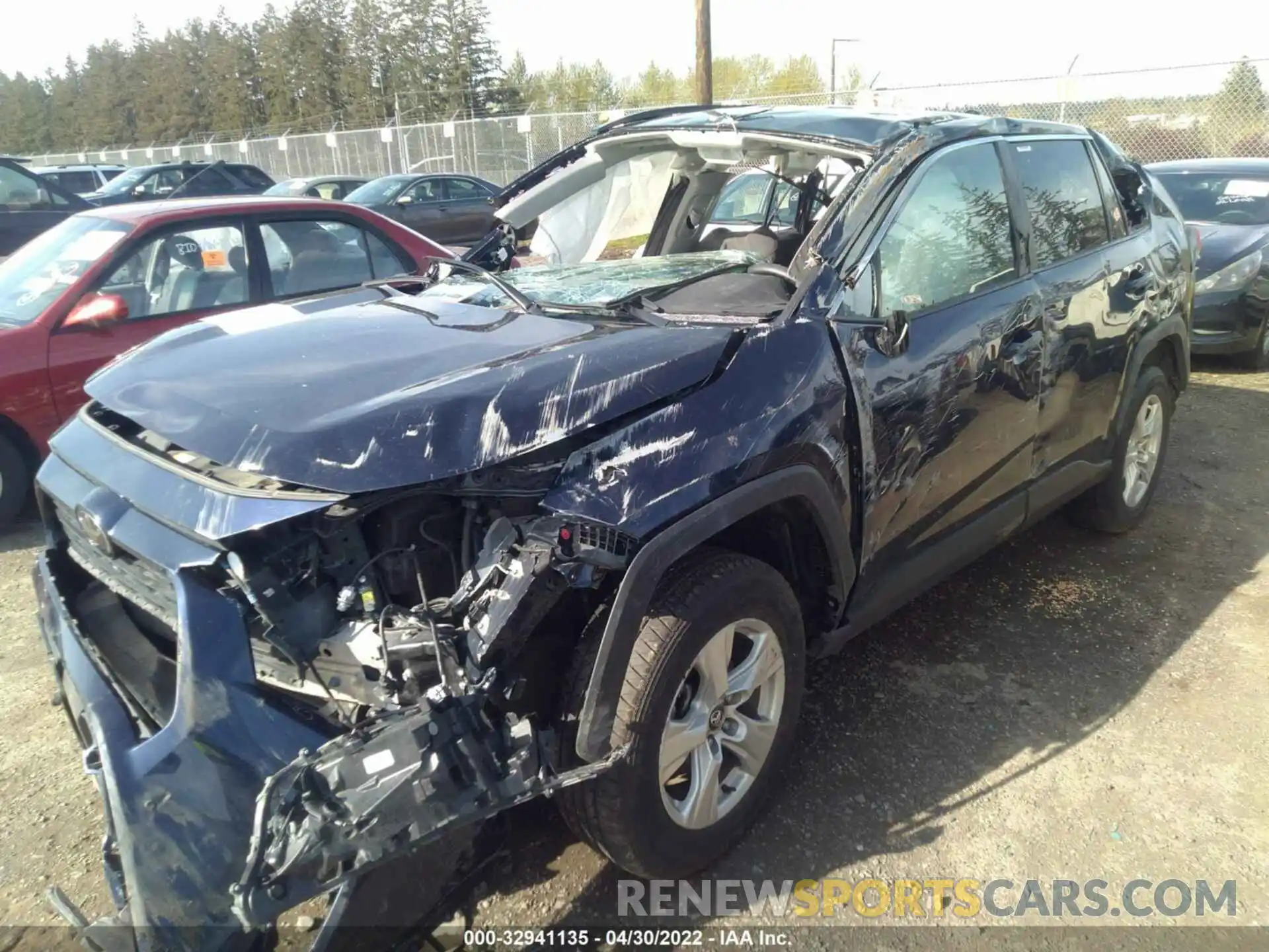 2 Фотография поврежденного автомобиля 2T3P1RFV2MW162278 TOYOTA RAV4 2021