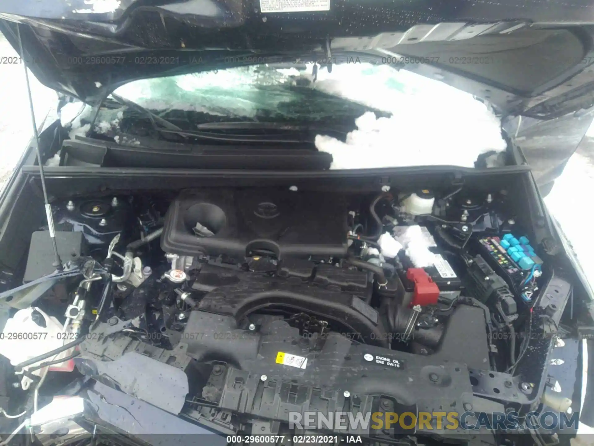 10 Фотография поврежденного автомобиля 2T3P1RFV2MW163169 TOYOTA RAV4 2021