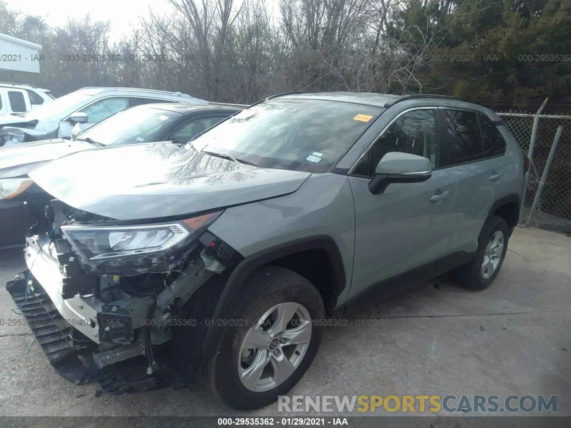 2 Photograph of a damaged car 2T3P1RFV2MW170946 TOYOTA RAV4 2021