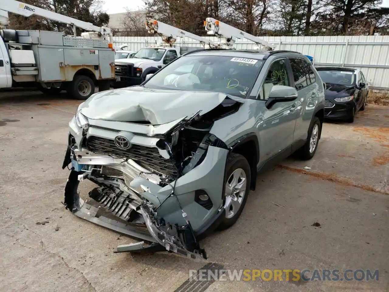 2 Photograph of a damaged car 2T3P1RFV2MW188346 TOYOTA RAV4 2021