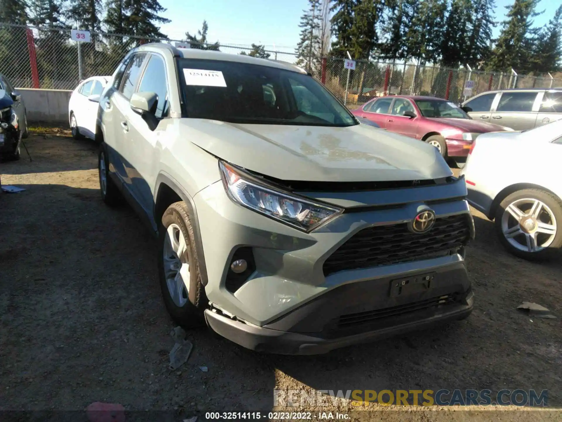 1 Фотография поврежденного автомобиля 2T3P1RFV2MW194258 TOYOTA RAV4 2021