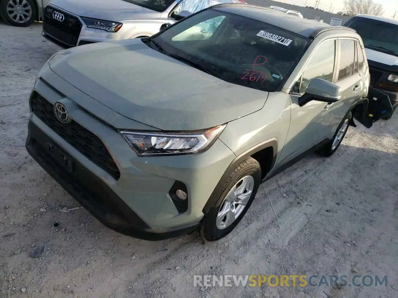 2 Photograph of a damaged car 2T3P1RFV2MW212614 TOYOTA RAV4 2021