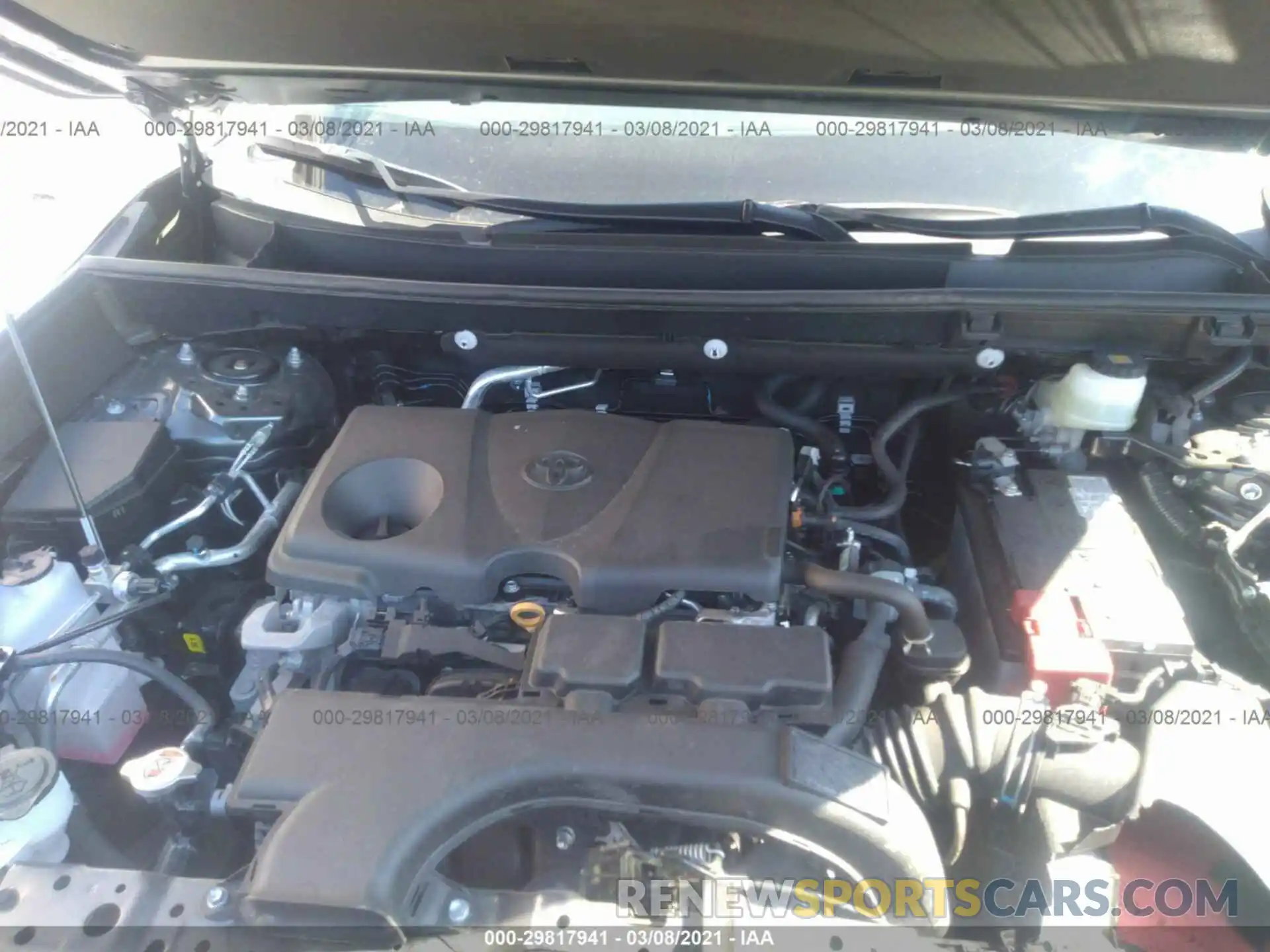 10 Фотография поврежденного автомобиля 2T3P1RFV3MC144373 TOYOTA RAV4 2021