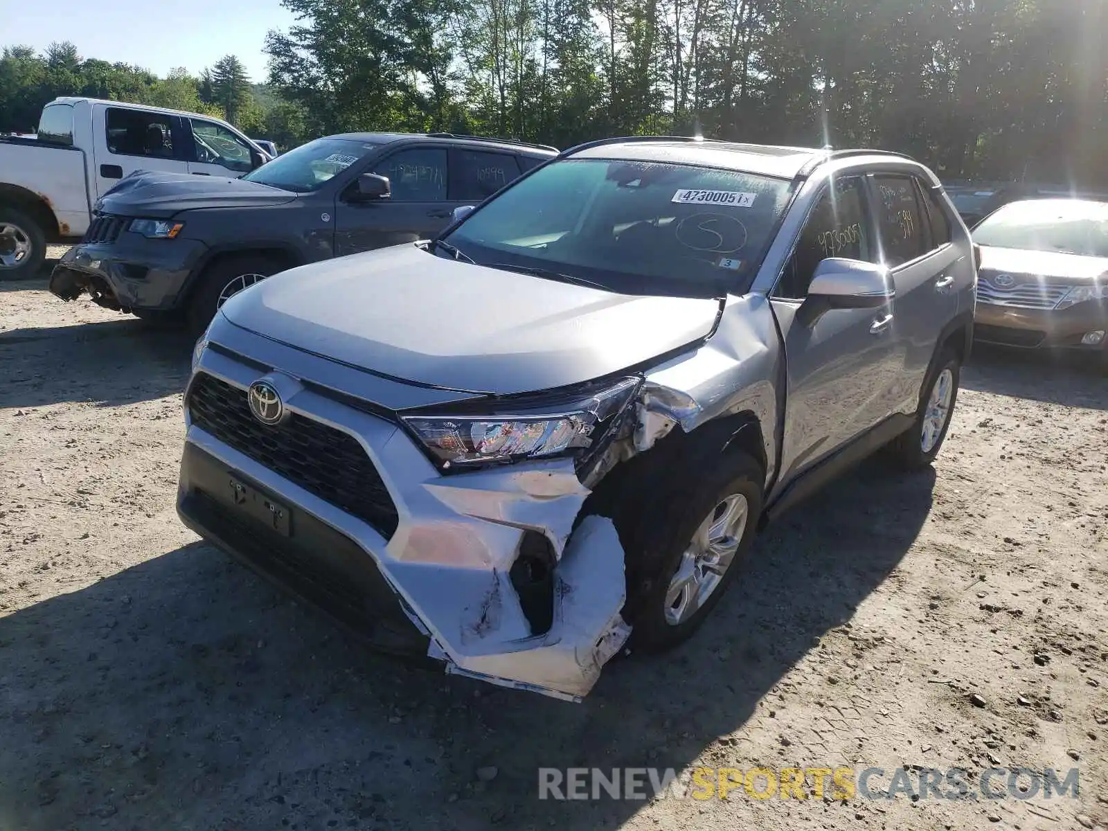 2 Photograph of a damaged car 2T3P1RFV3MC203342 TOYOTA RAV4 2021