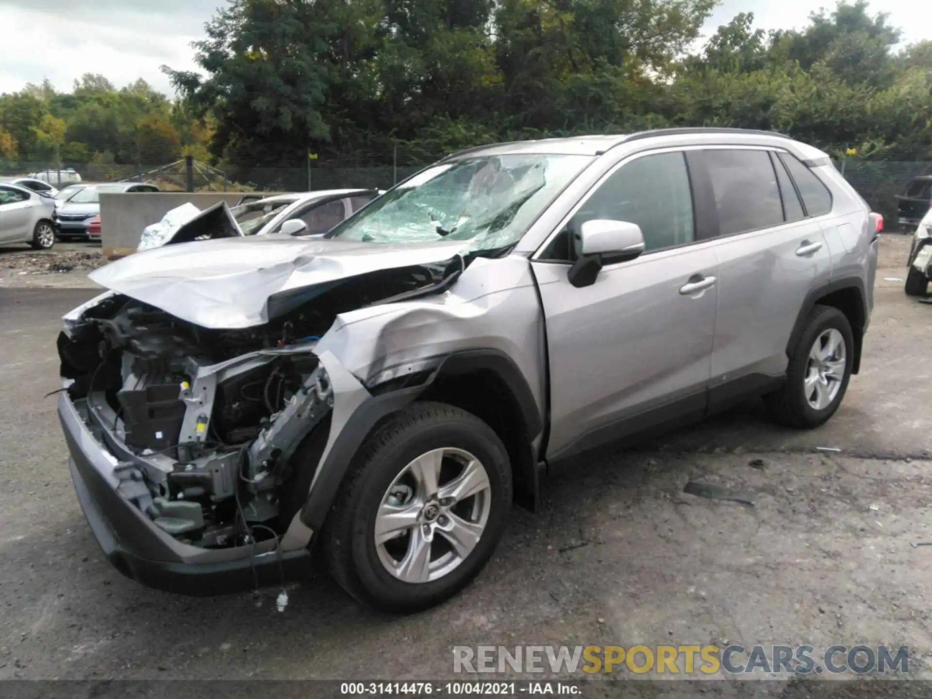 2 Photograph of a damaged car 2T3P1RFV3MC232078 TOYOTA RAV4 2021