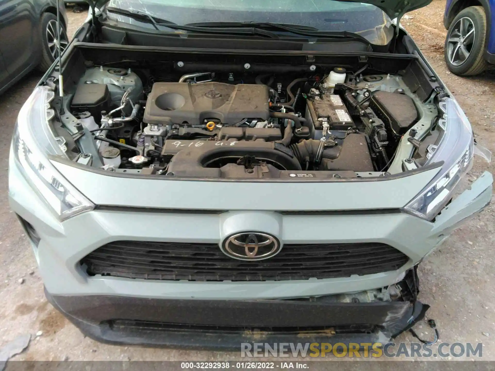 10 Фотография поврежденного автомобиля 2T3P1RFV3MW201430 TOYOTA RAV4 2021