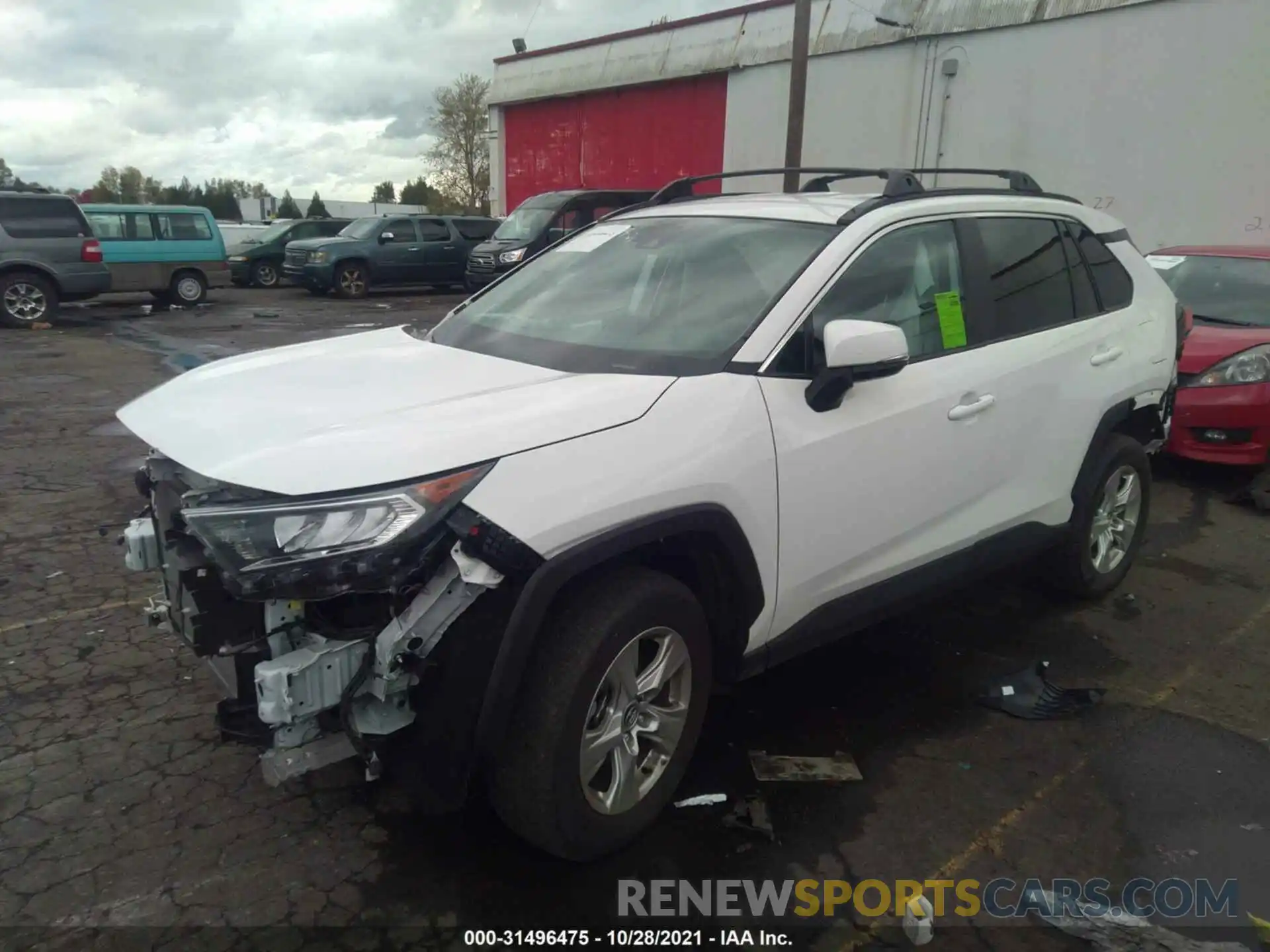 2 Photograph of a damaged car 2T3P1RFV4MC157598 TOYOTA RAV4 2021