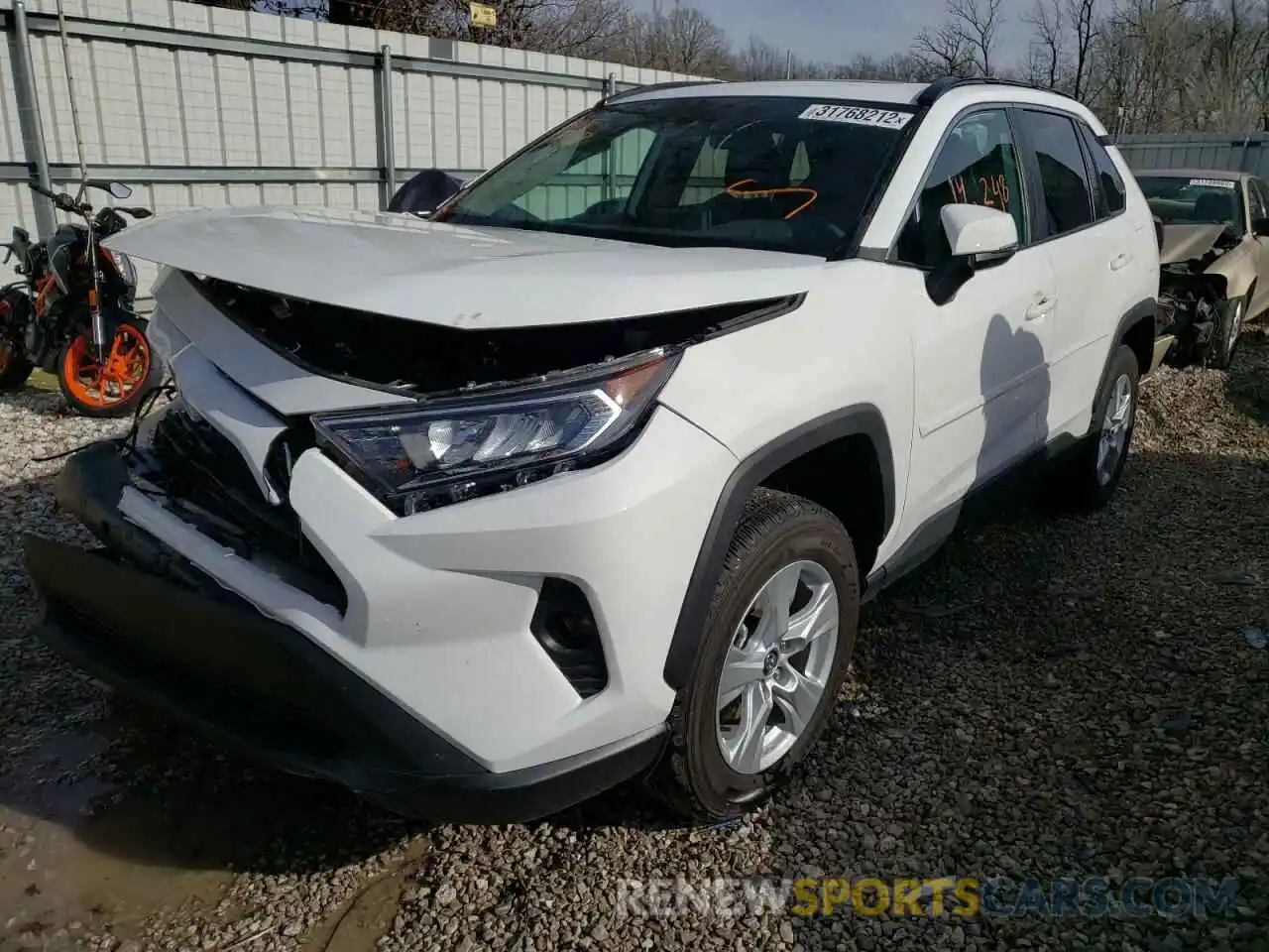 2 Photograph of a damaged car 2T3P1RFV4MC165037 TOYOTA RAV4 2021