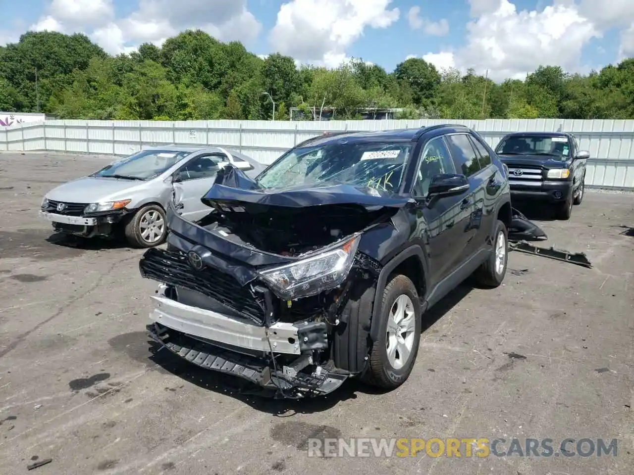 2 Photograph of a damaged car 2T3P1RFV4MW141674 TOYOTA RAV4 2021