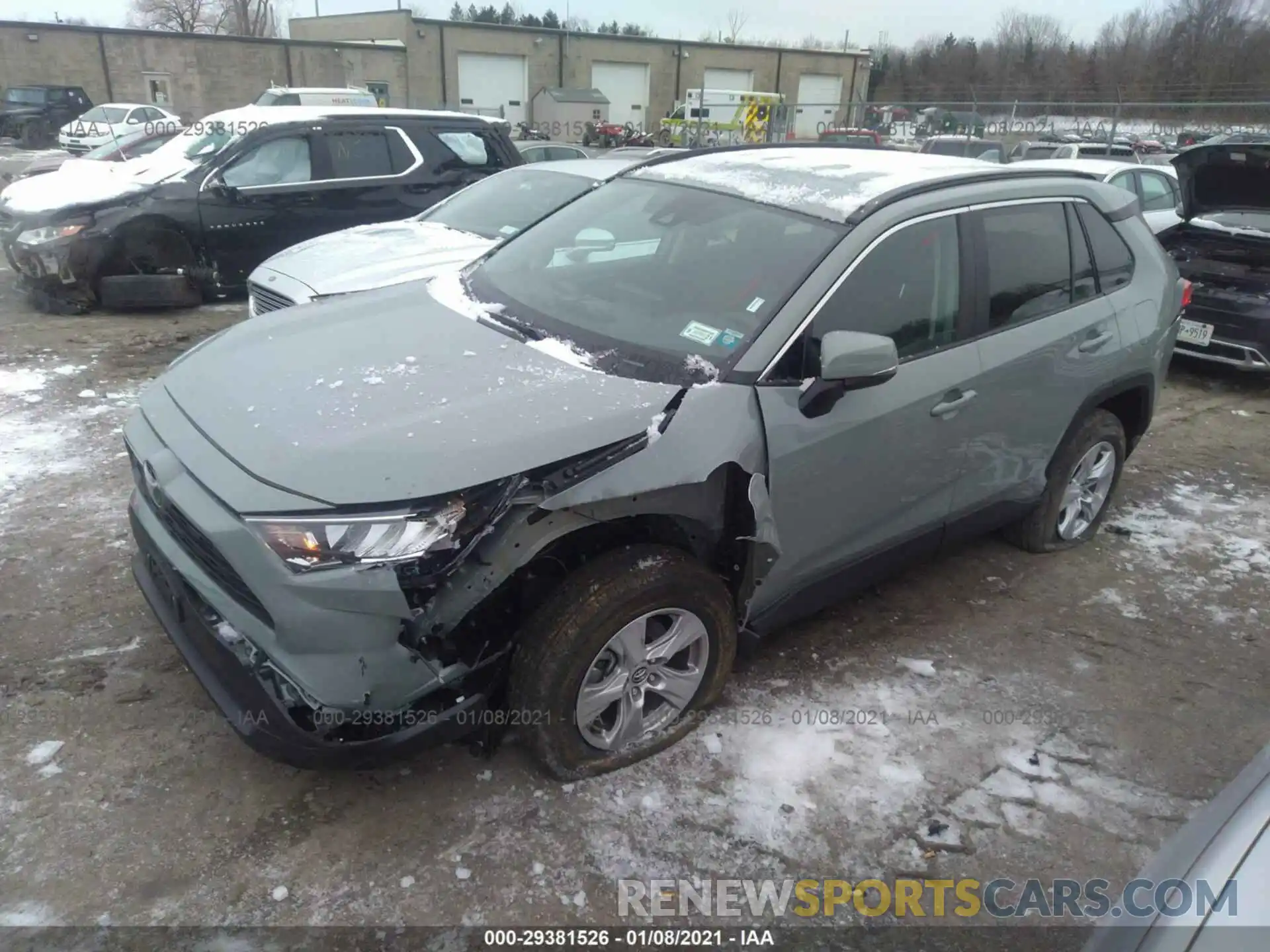 2 Photograph of a damaged car 2T3P1RFV4MW157776 TOYOTA RAV4 2021