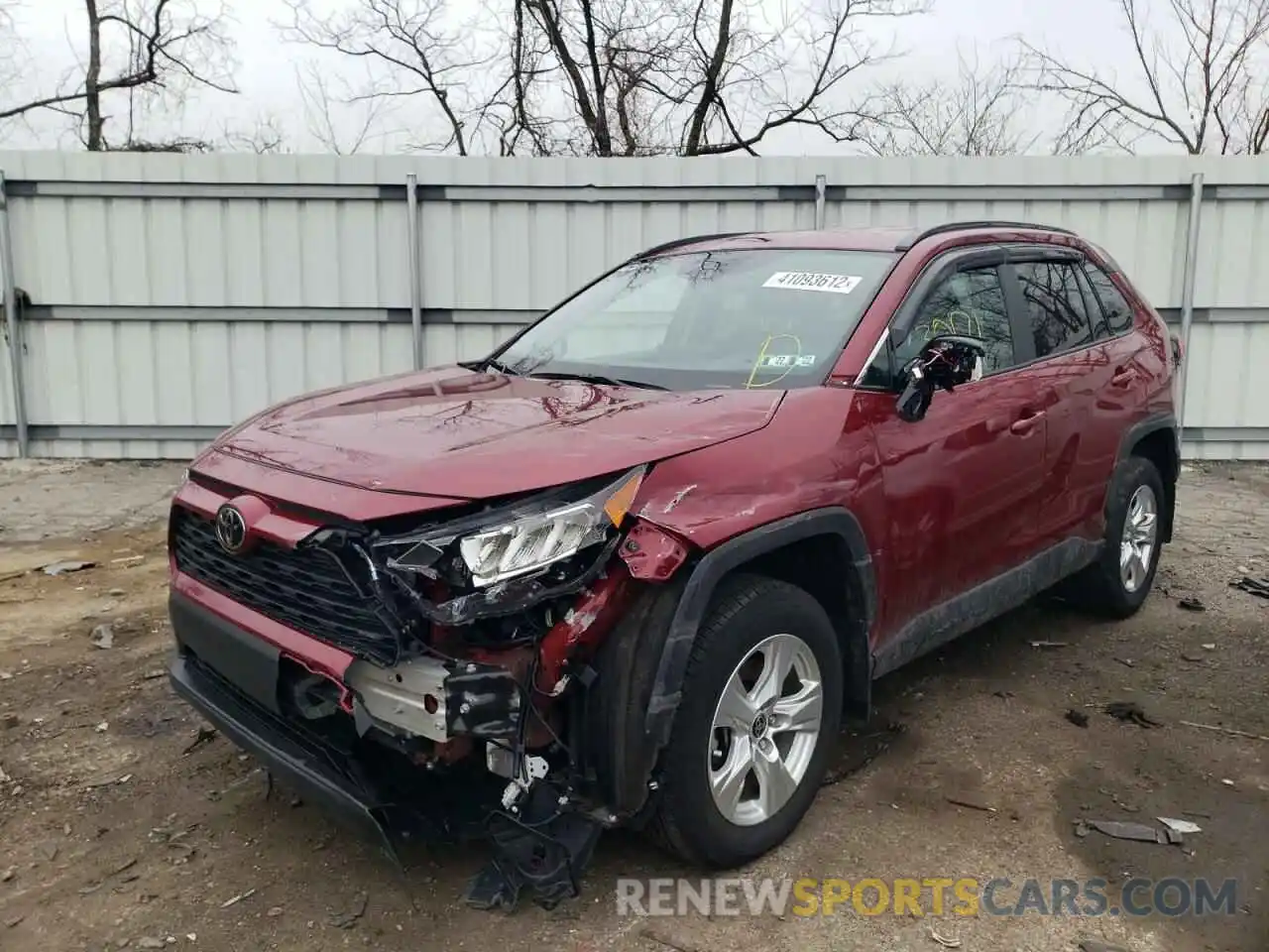 2 Photograph of a damaged car 2T3P1RFV4MW225350 TOYOTA RAV4 2021